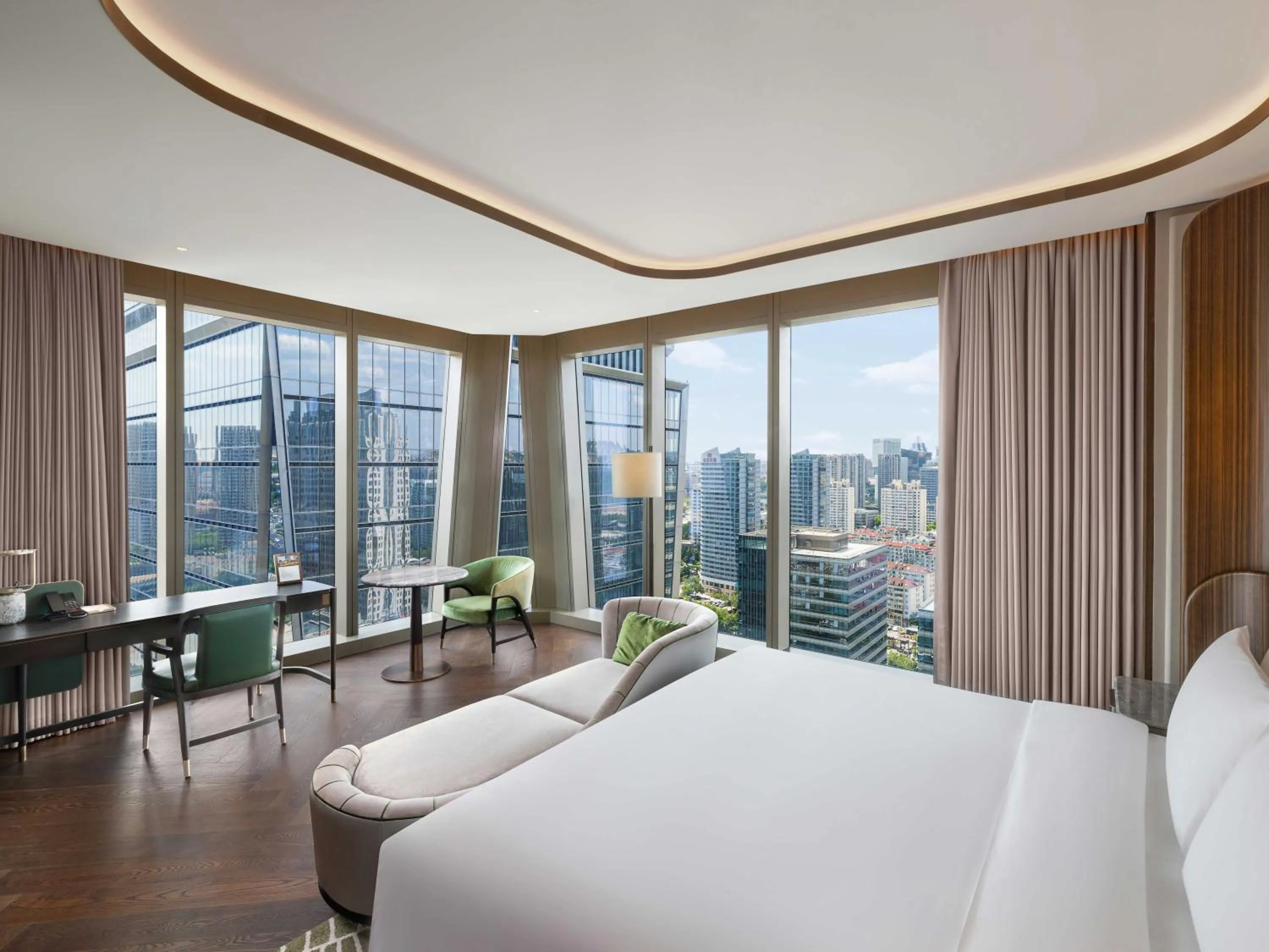 Photo of the whole room, Bed in MGM Qingdao