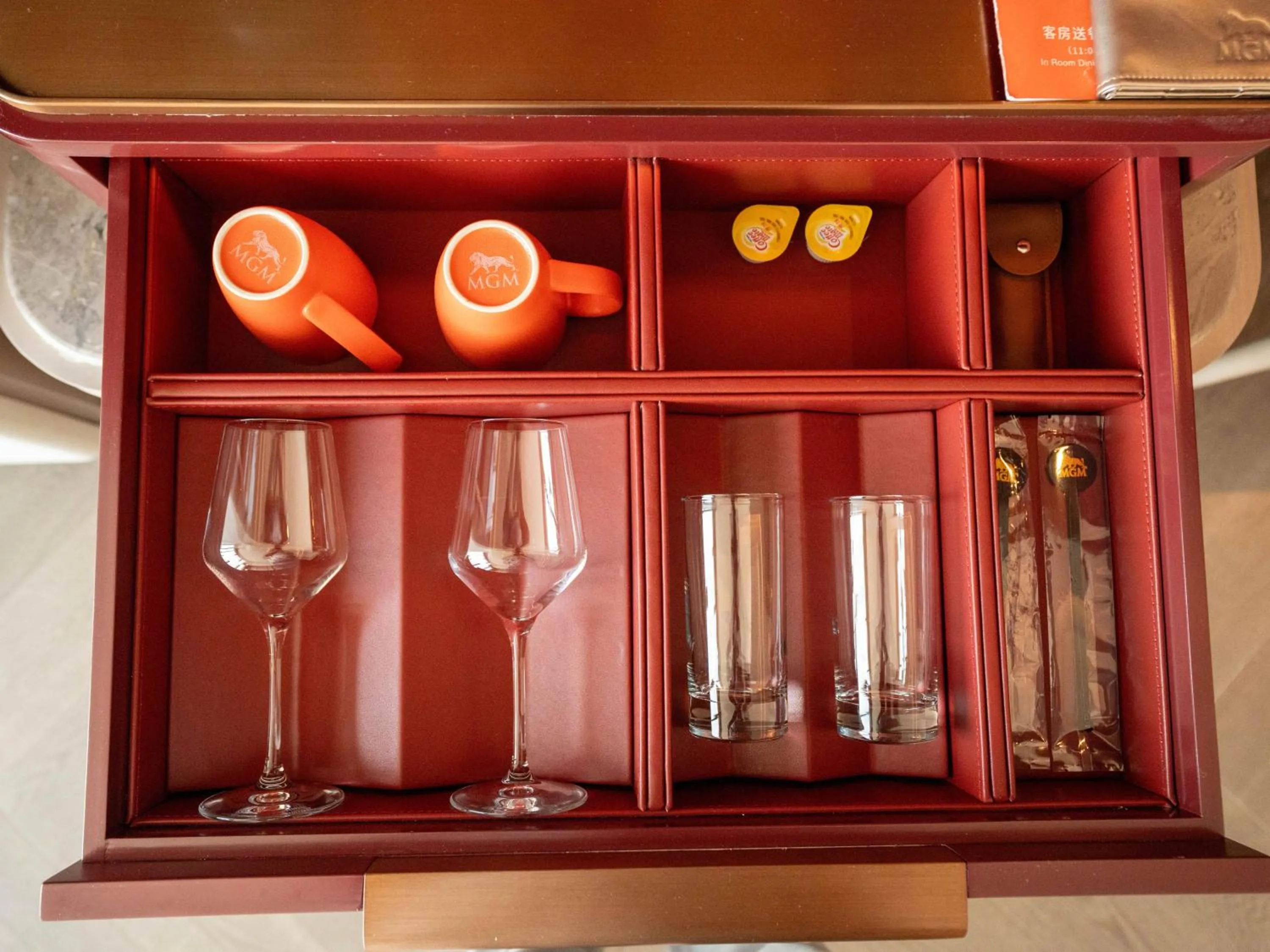 minibar in MGM Qingdao
