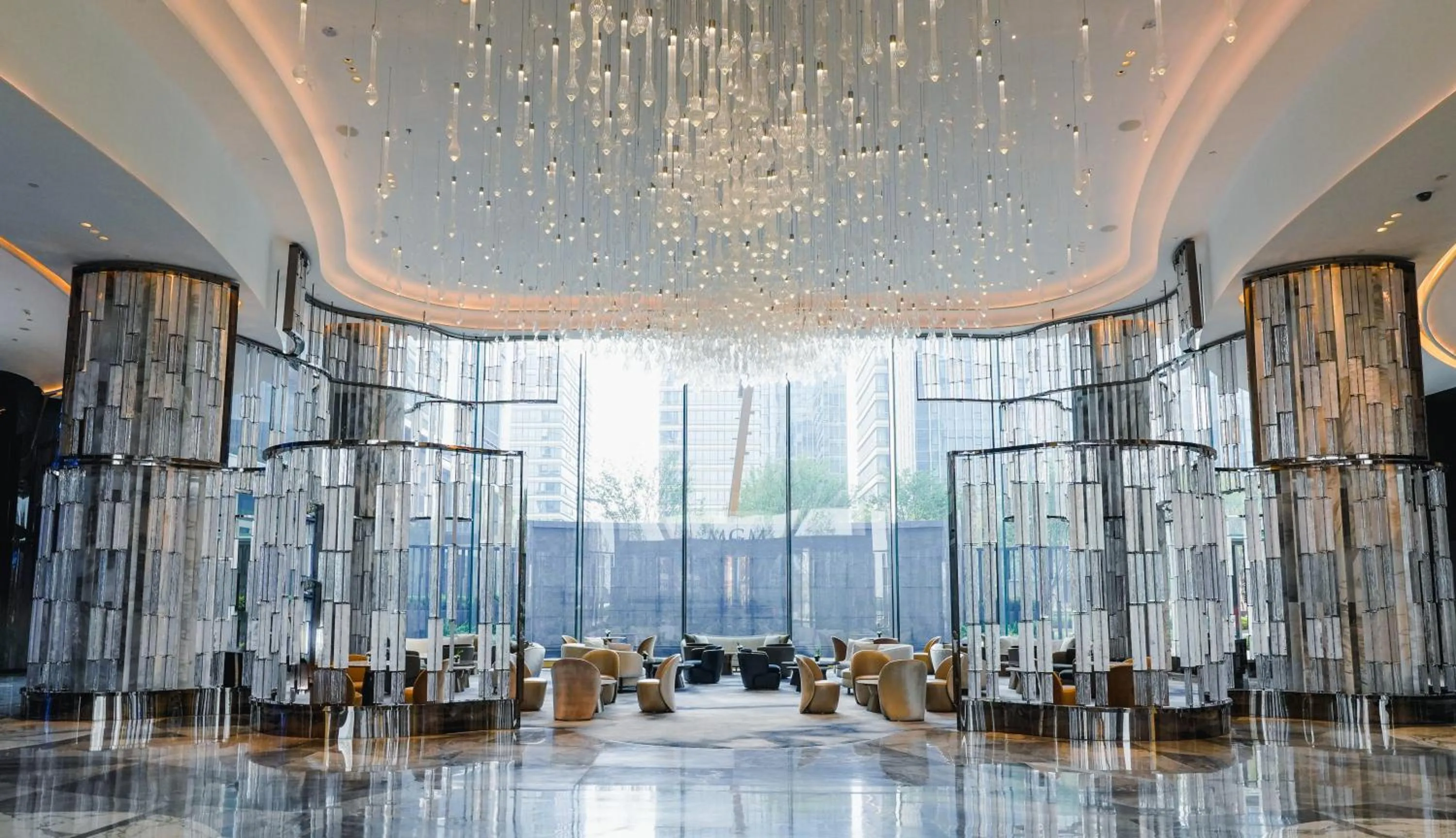 Lounge or bar in MGM Qingdao