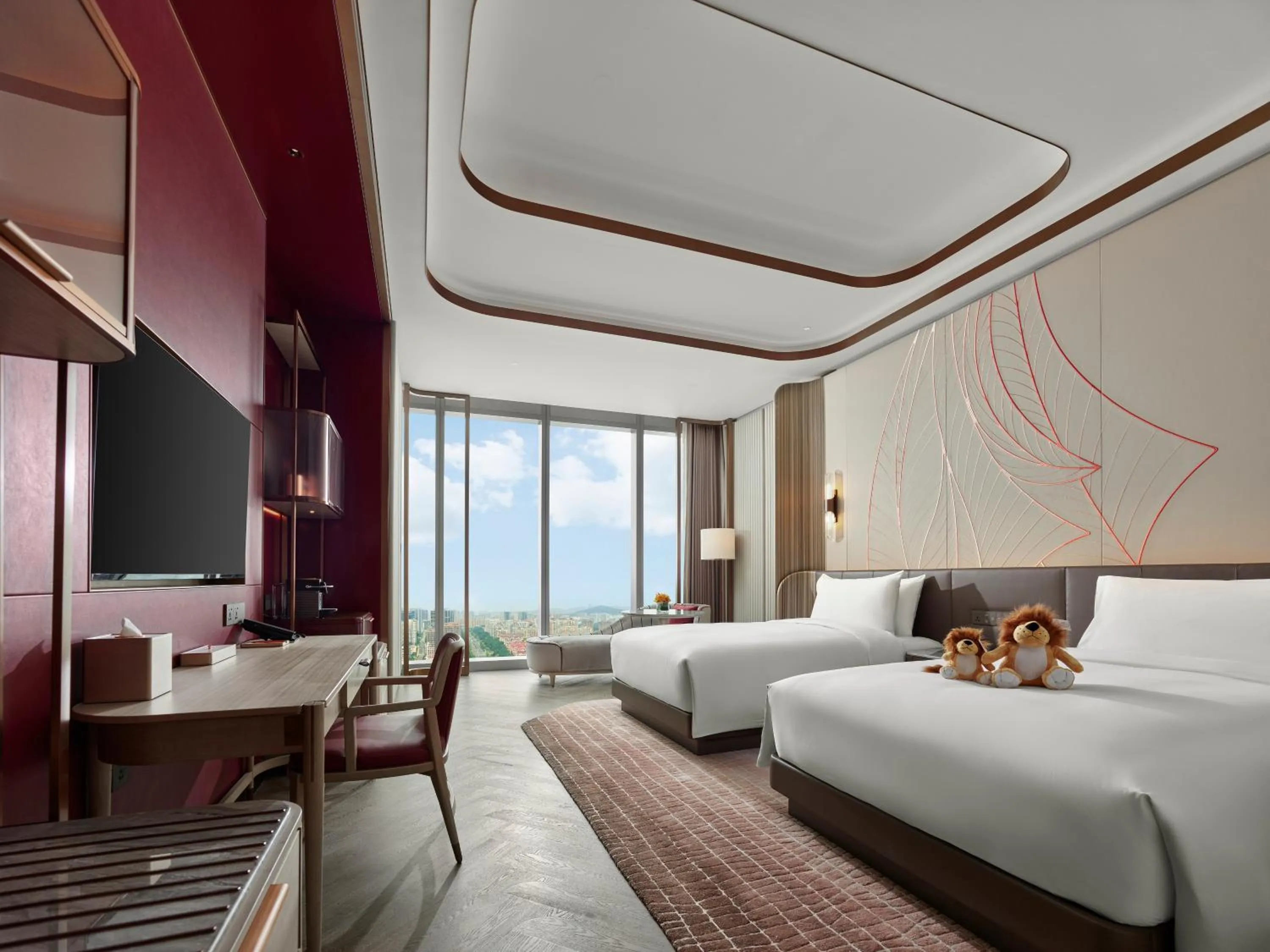 Photo of the whole room, Bed in MGM Qingdao