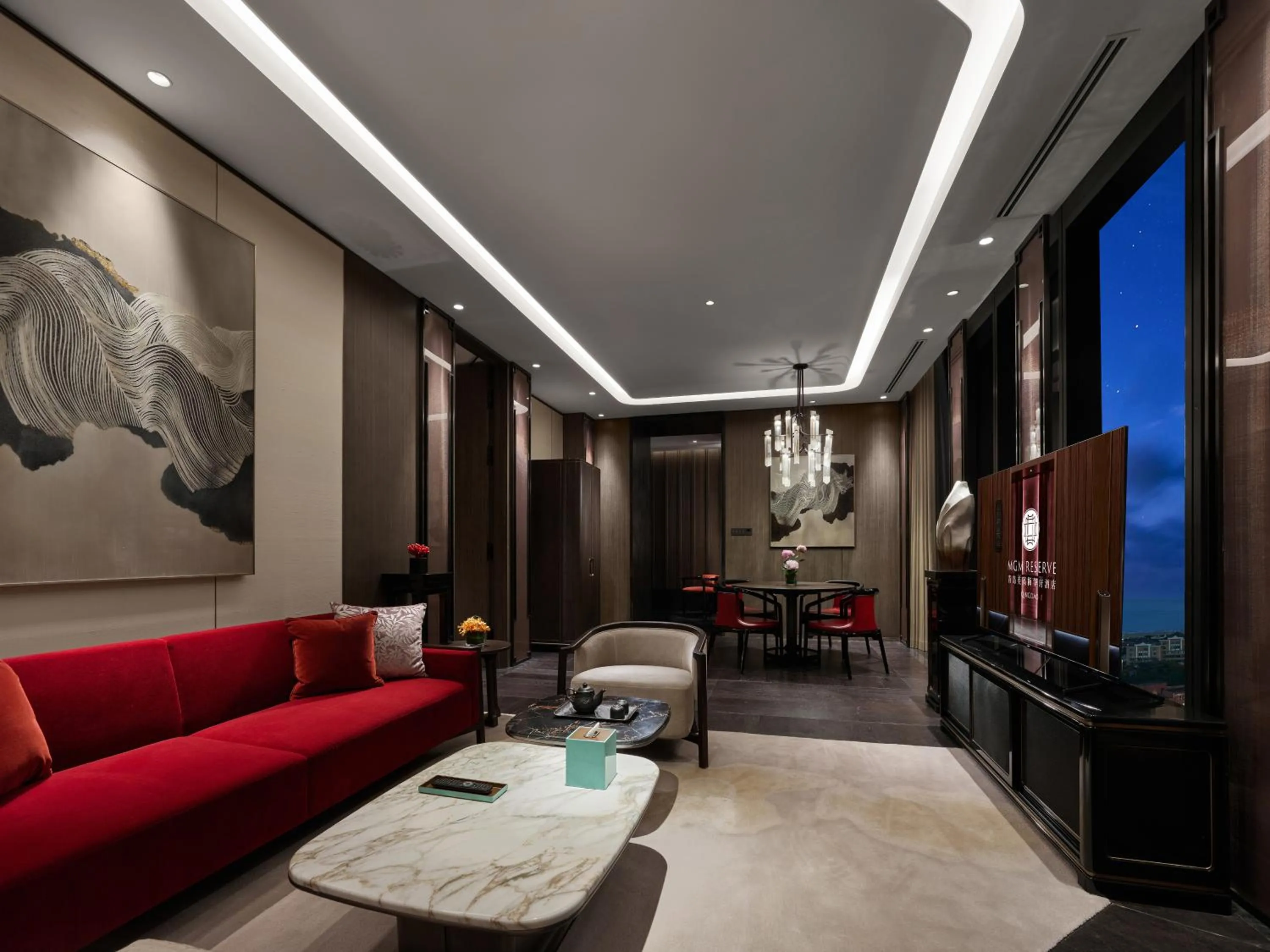 Living room in MGM Reserve Qingdao