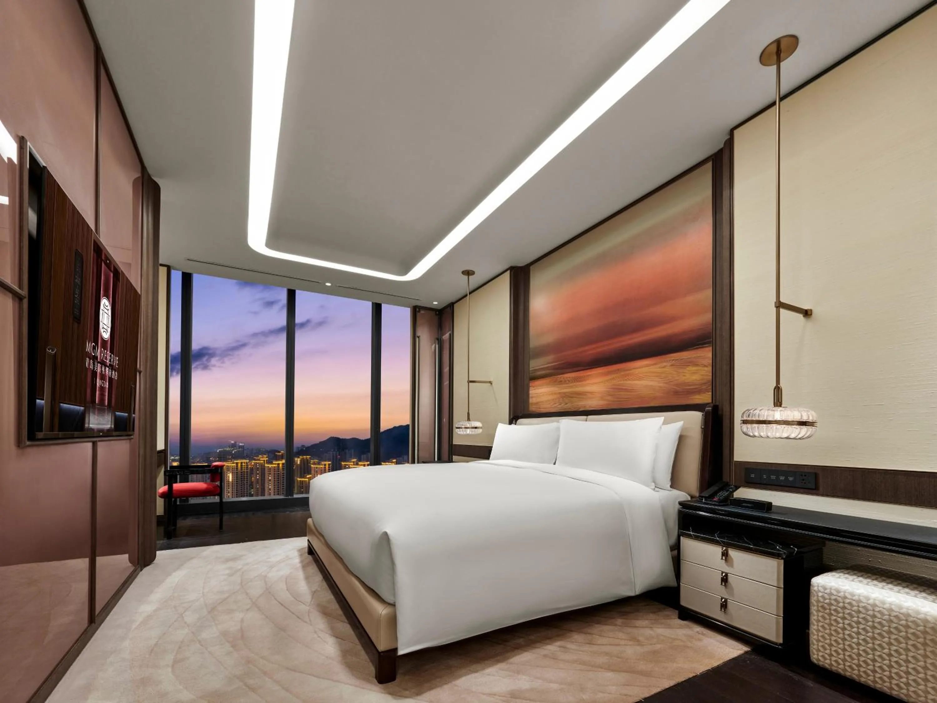 Bedroom, Bed in MGM Reserve Qingdao