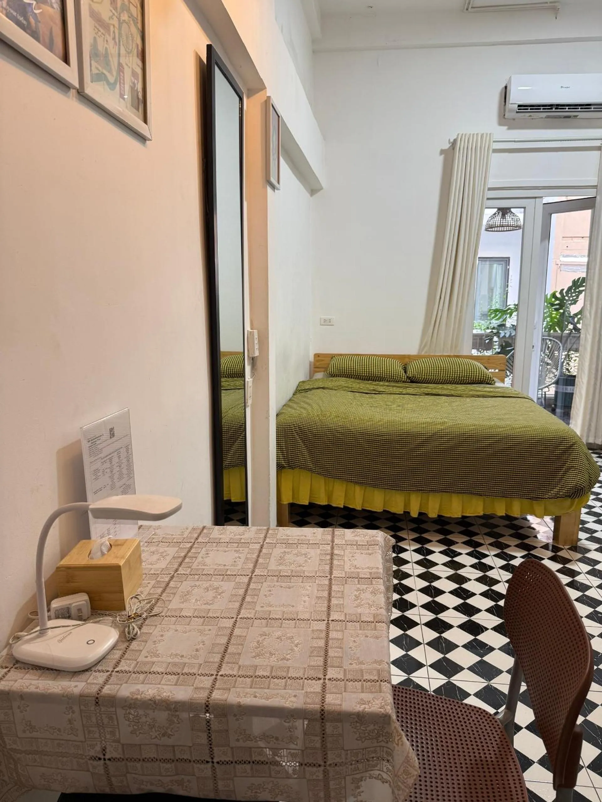 Seating area, Bed in Lily Hostel