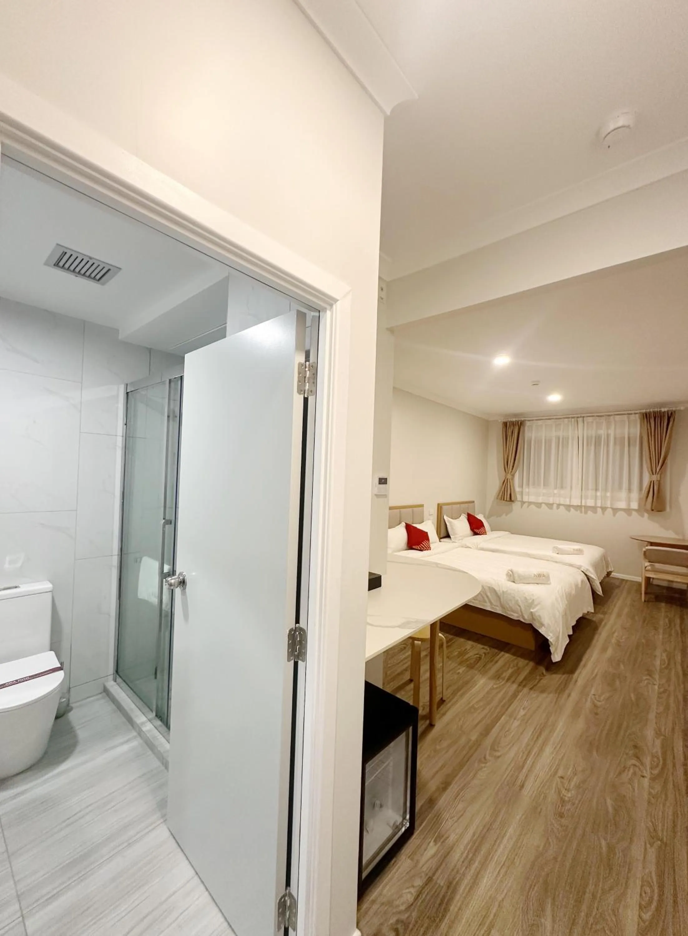 Toilet, Bed in AWA Hotel