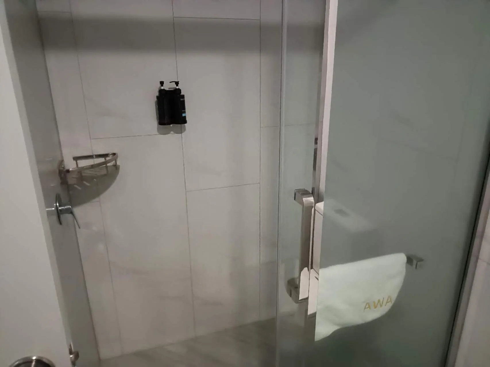 Shower in AWA Hotel