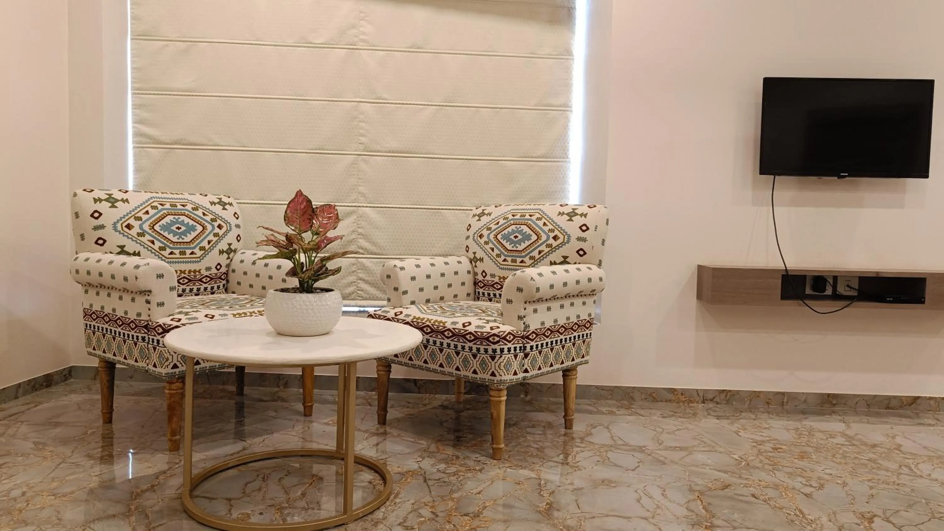 Seating area in Hotel Shubh Vilas