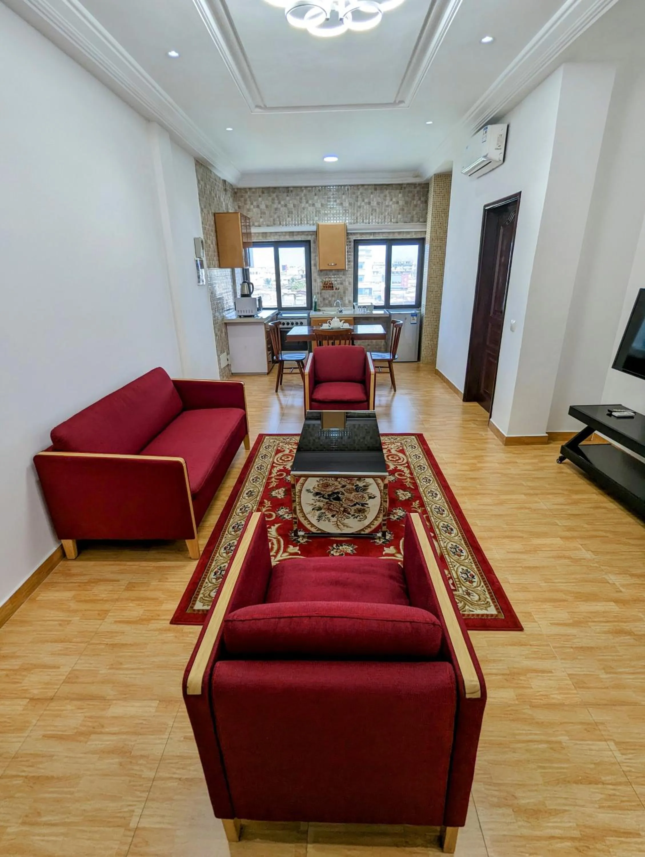 Living room in Les Ombrelles Appart'Hotel
