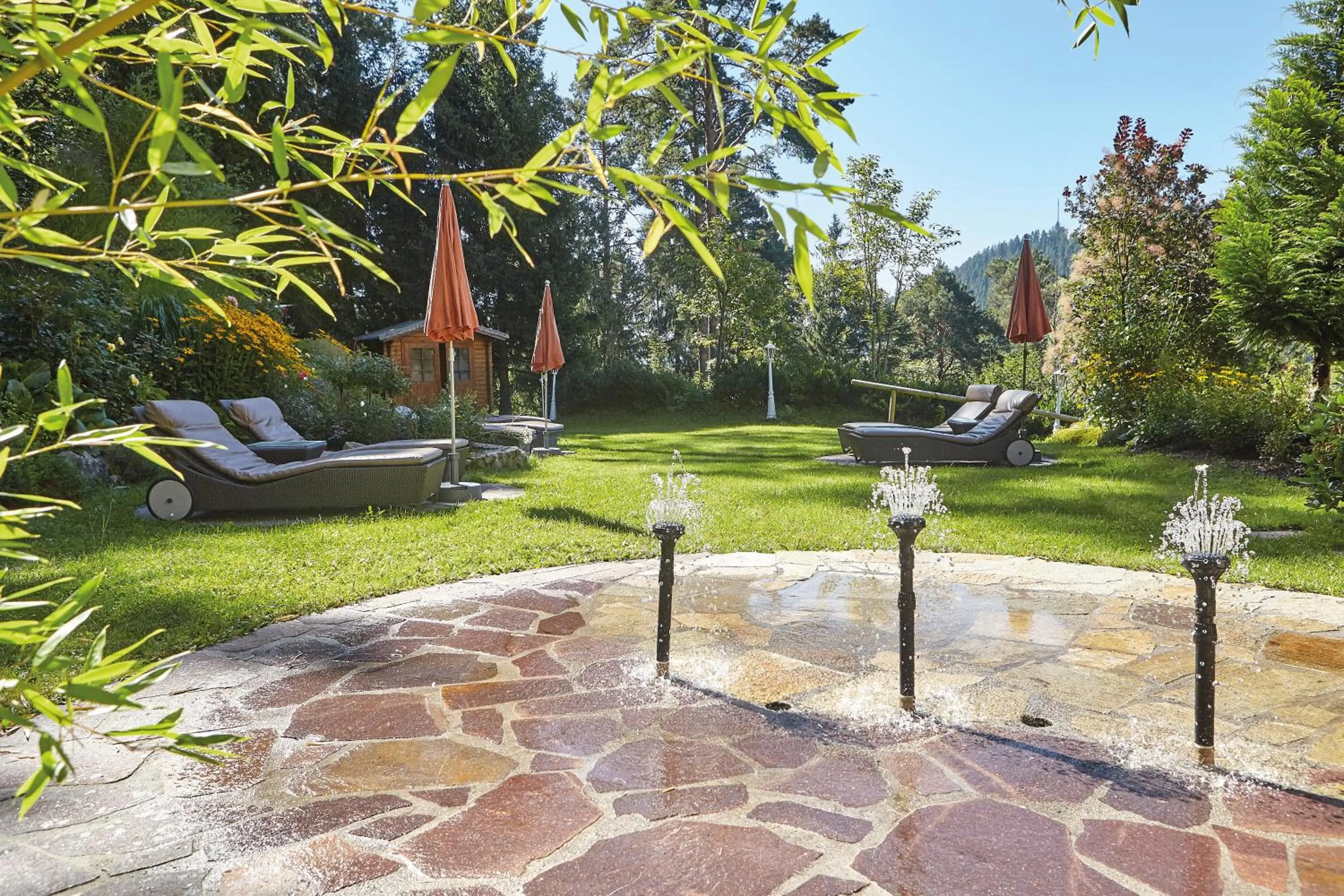 Garden in Wellnesshotel Sonnenhalde Tonbach