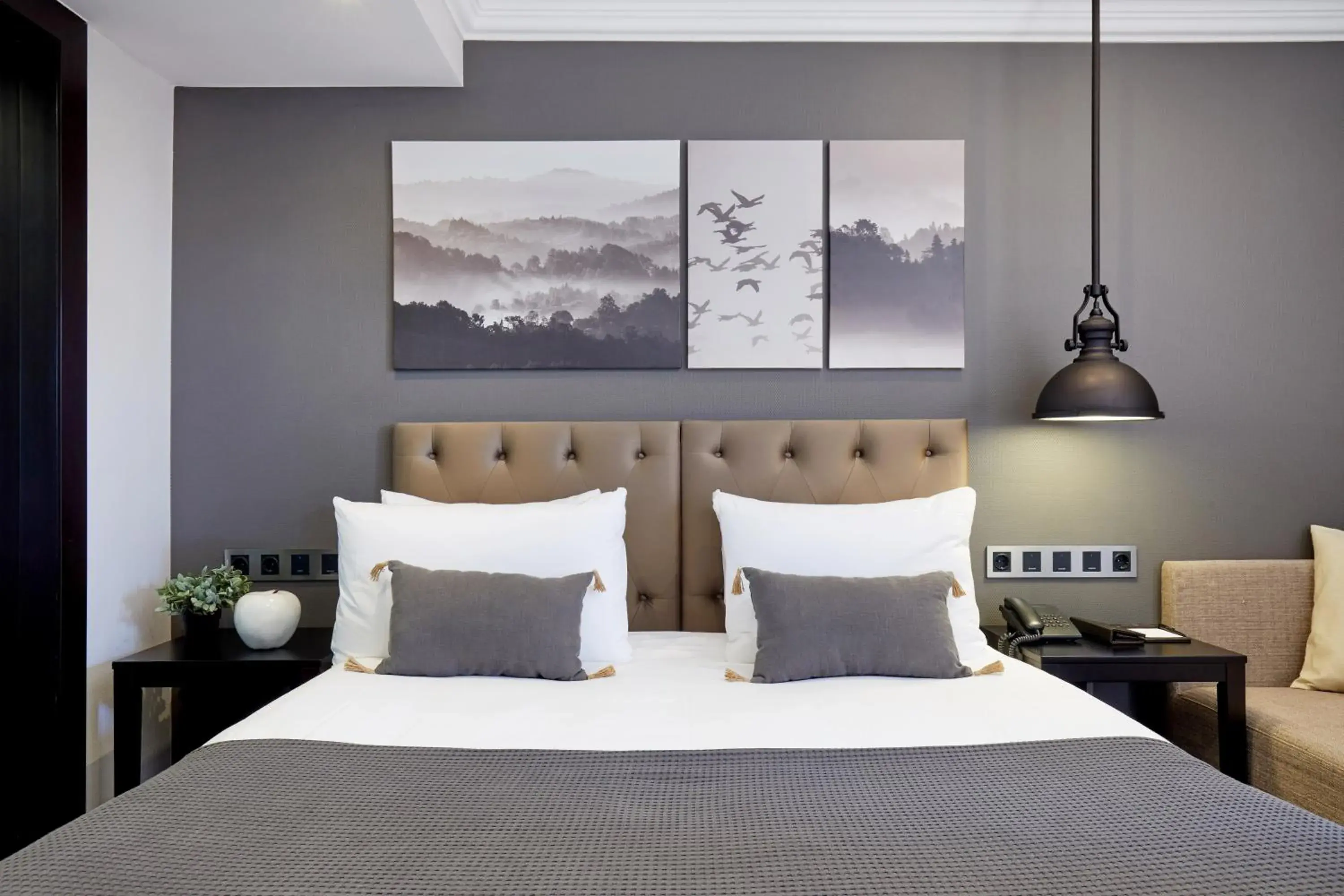 Bed in Hotel Cortes Rambla Bed in Hotel Cortes Rambla