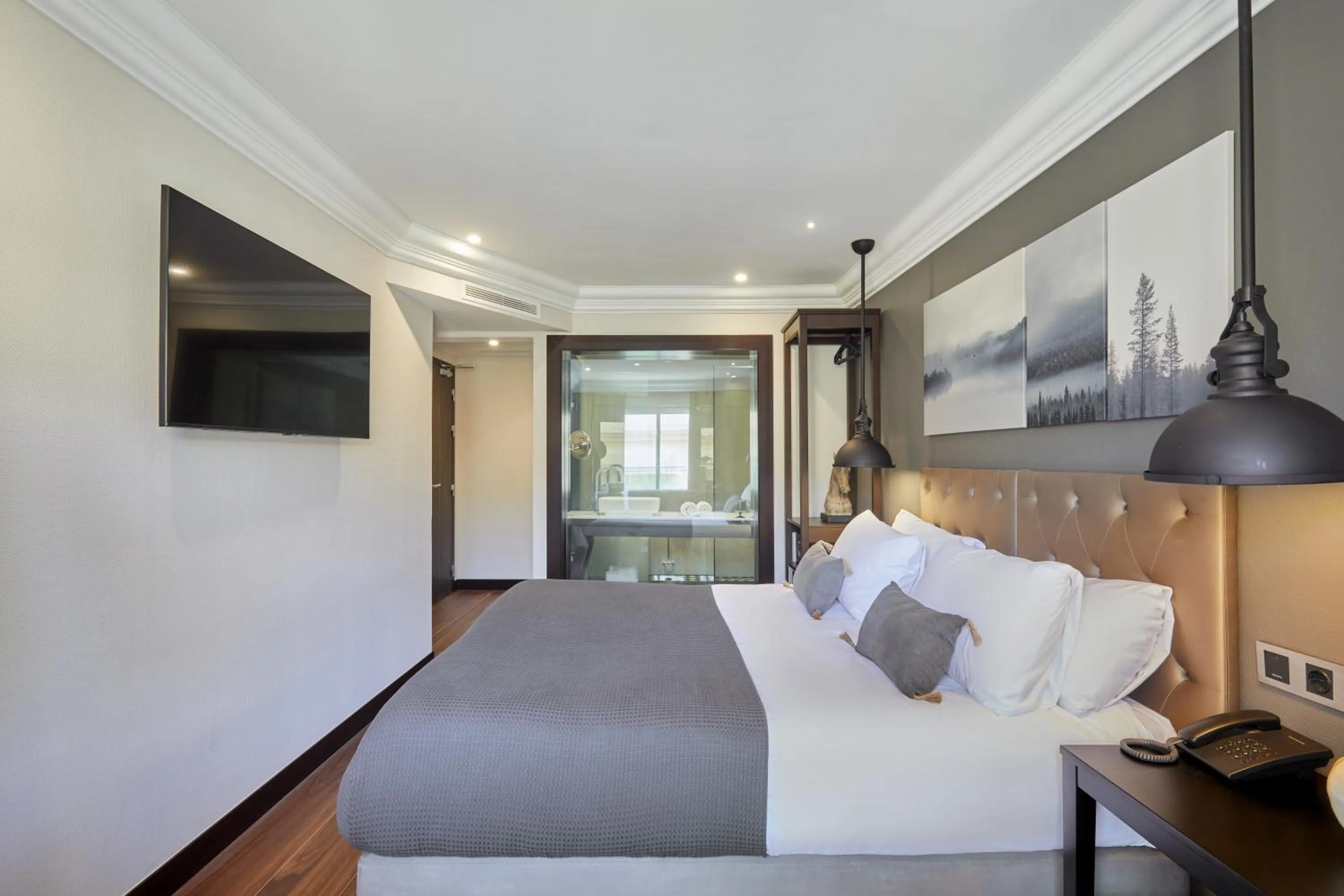 Bedroom, Bed in Hotel Cortes Rambla