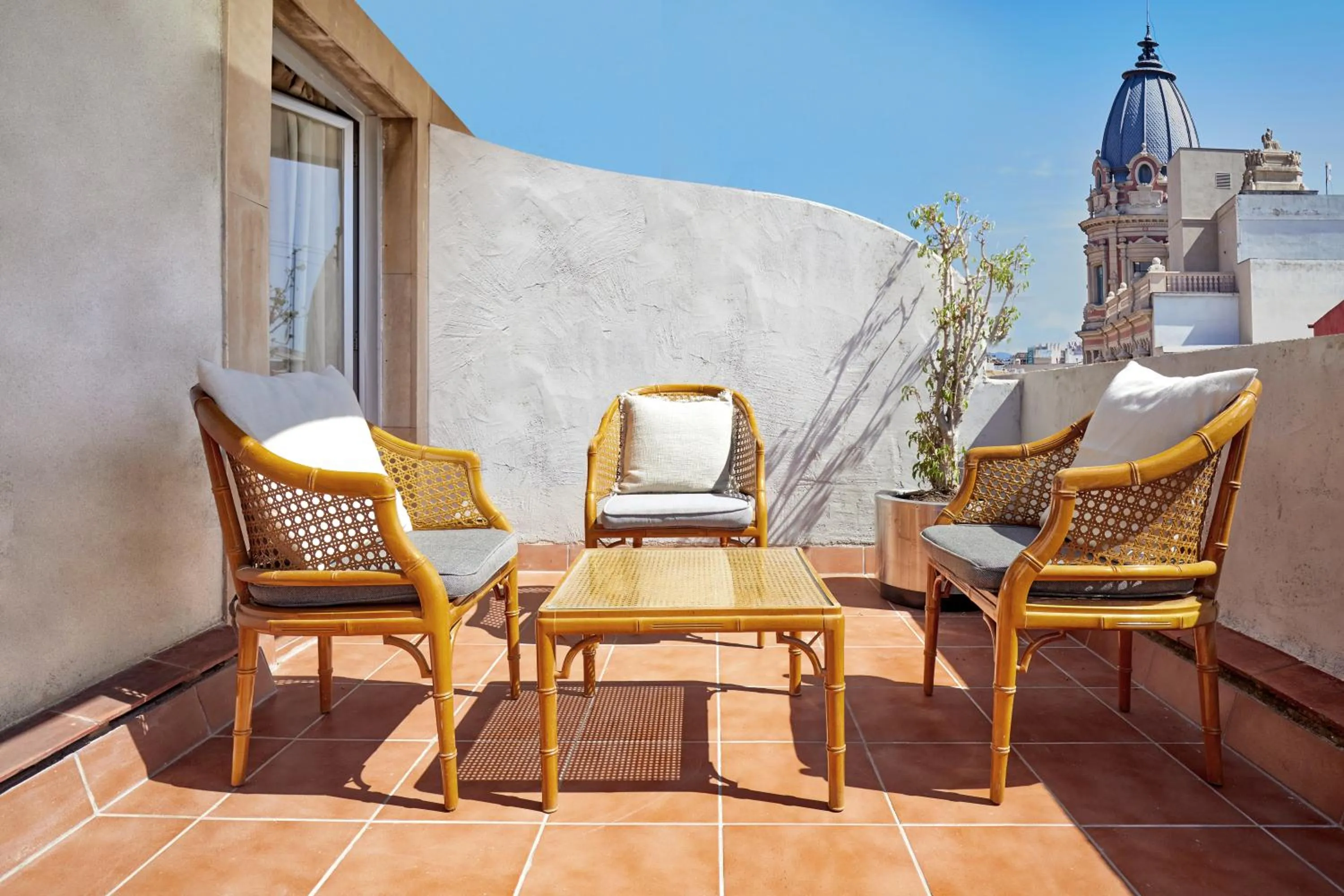 Balcony/Terrace in Hotel Cortes Rambla