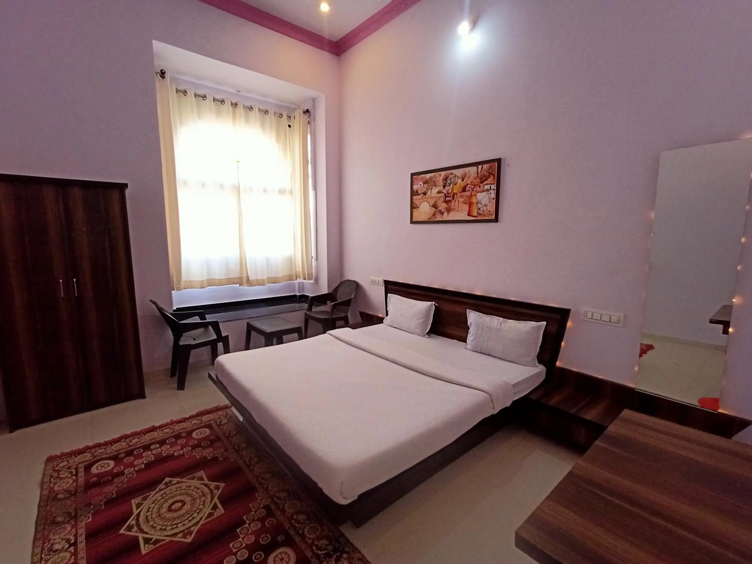 Bedroom, Bed in Jaigarh Palace Kumbhalgarh