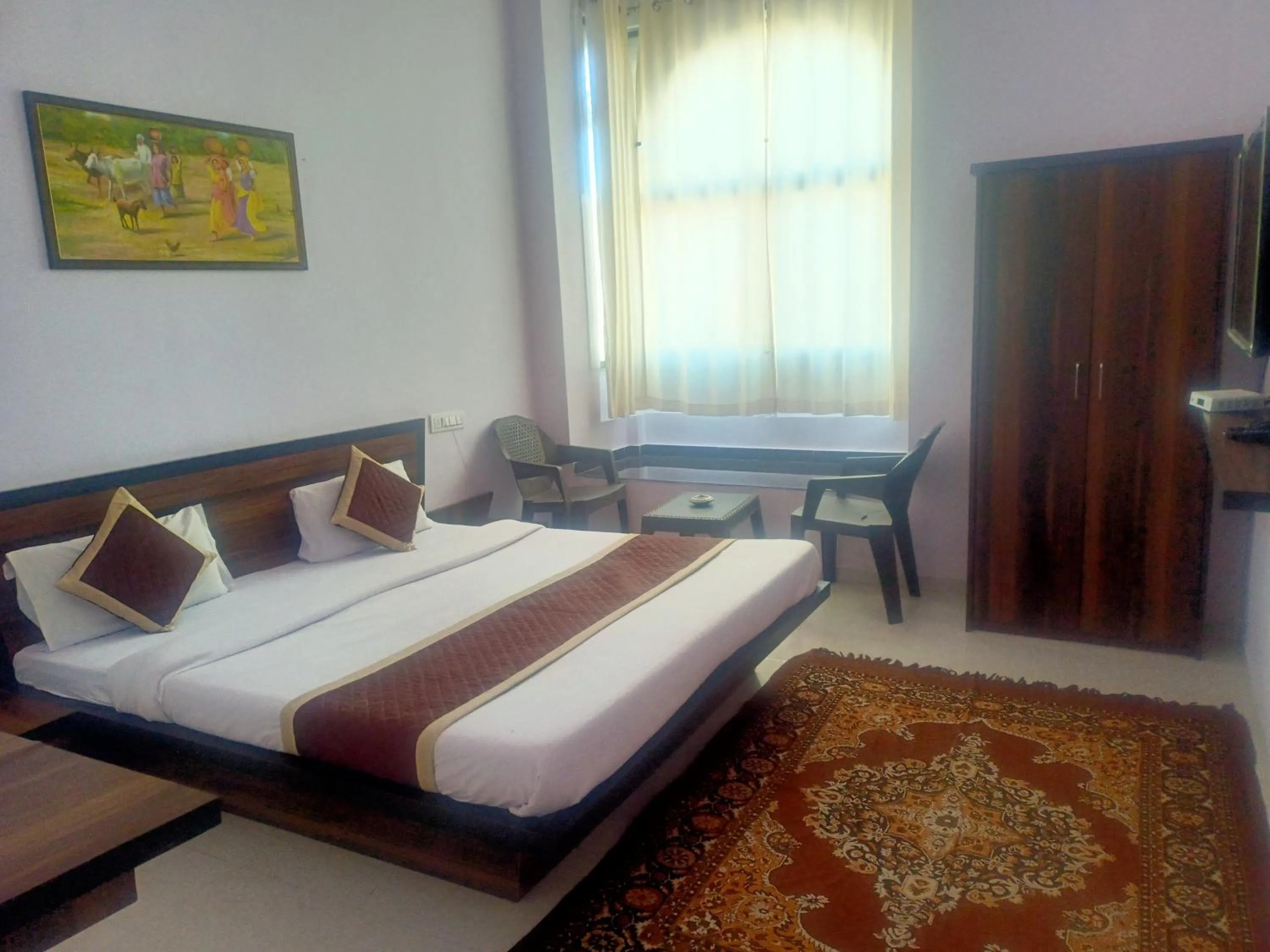Bed in Jaigarh Palace Kumbhalgarh