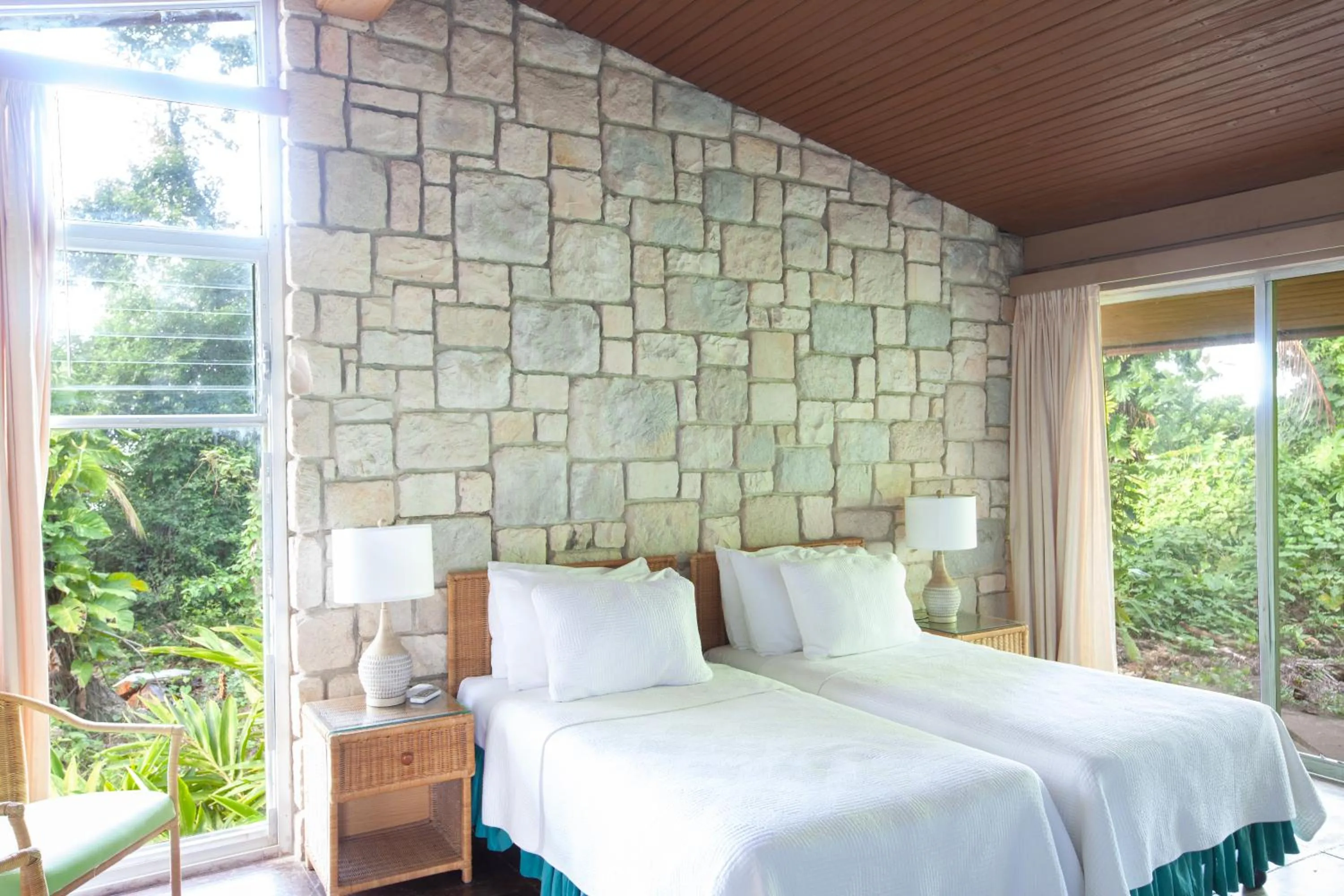 Bed in Frenchman's Cove Resort