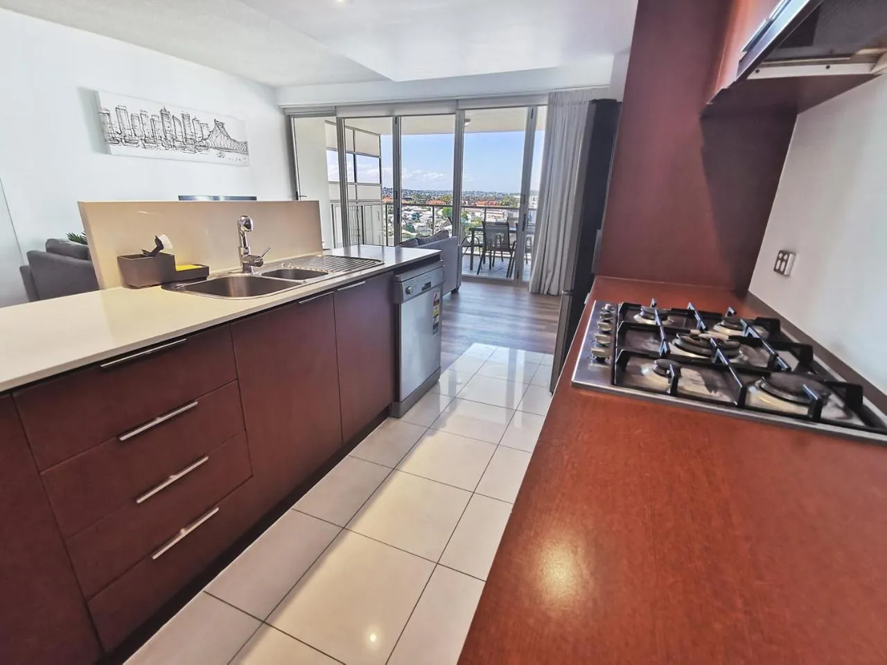 Kitchen or kitchenette in Oxygen Apartments