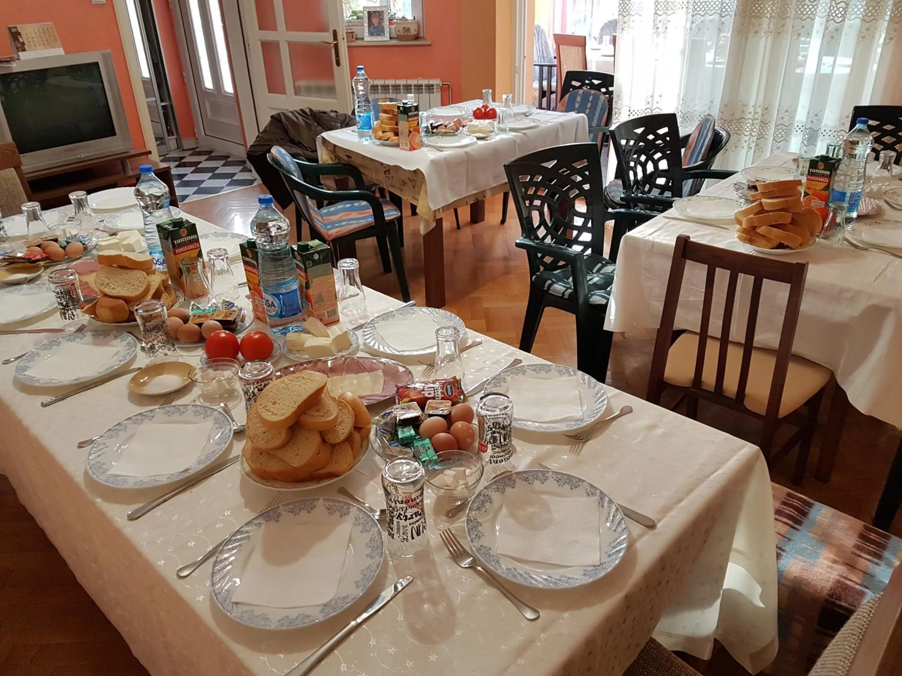 Continental breakfast in Apartments Bella Mare Belgrade