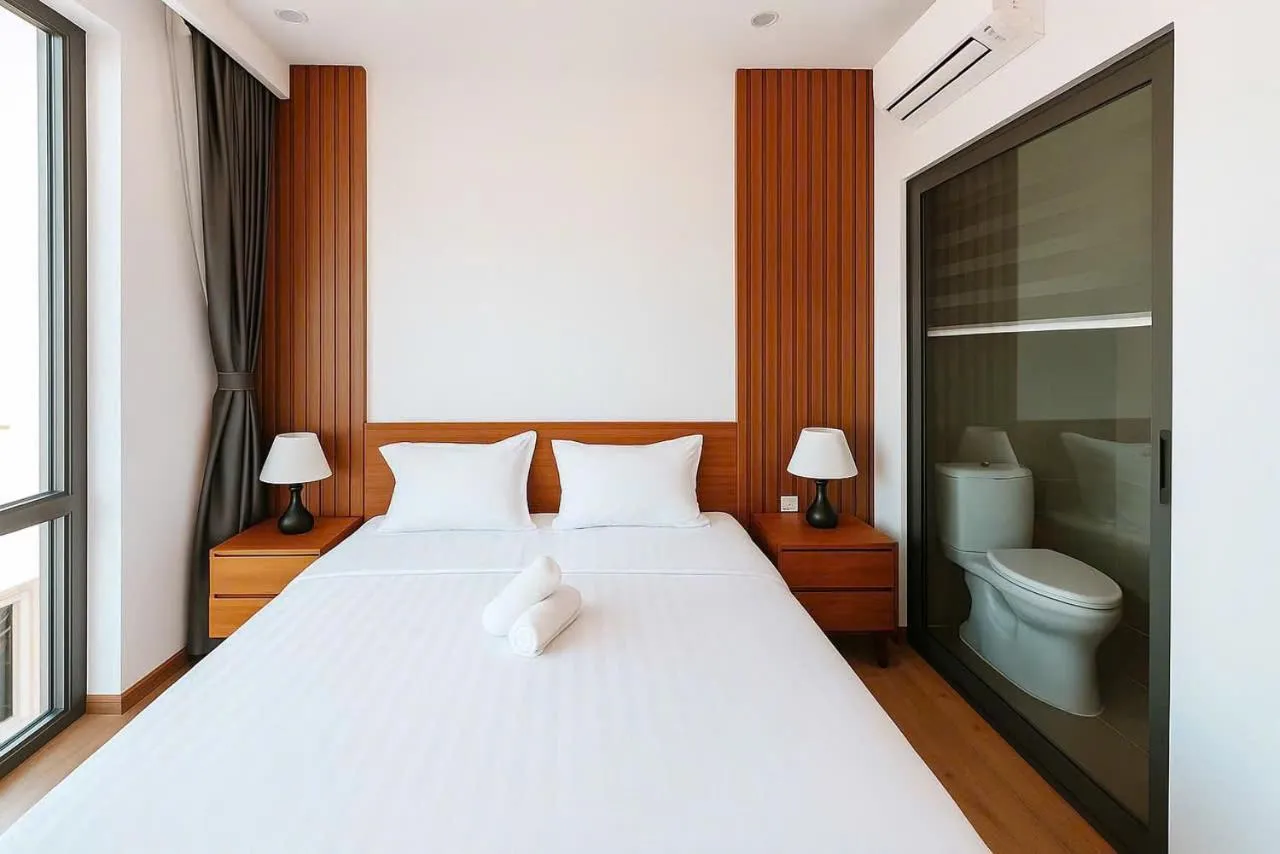 Bedroom, Bed in Nam Hội An Hotel - Near Vinpearl Nam Hội An