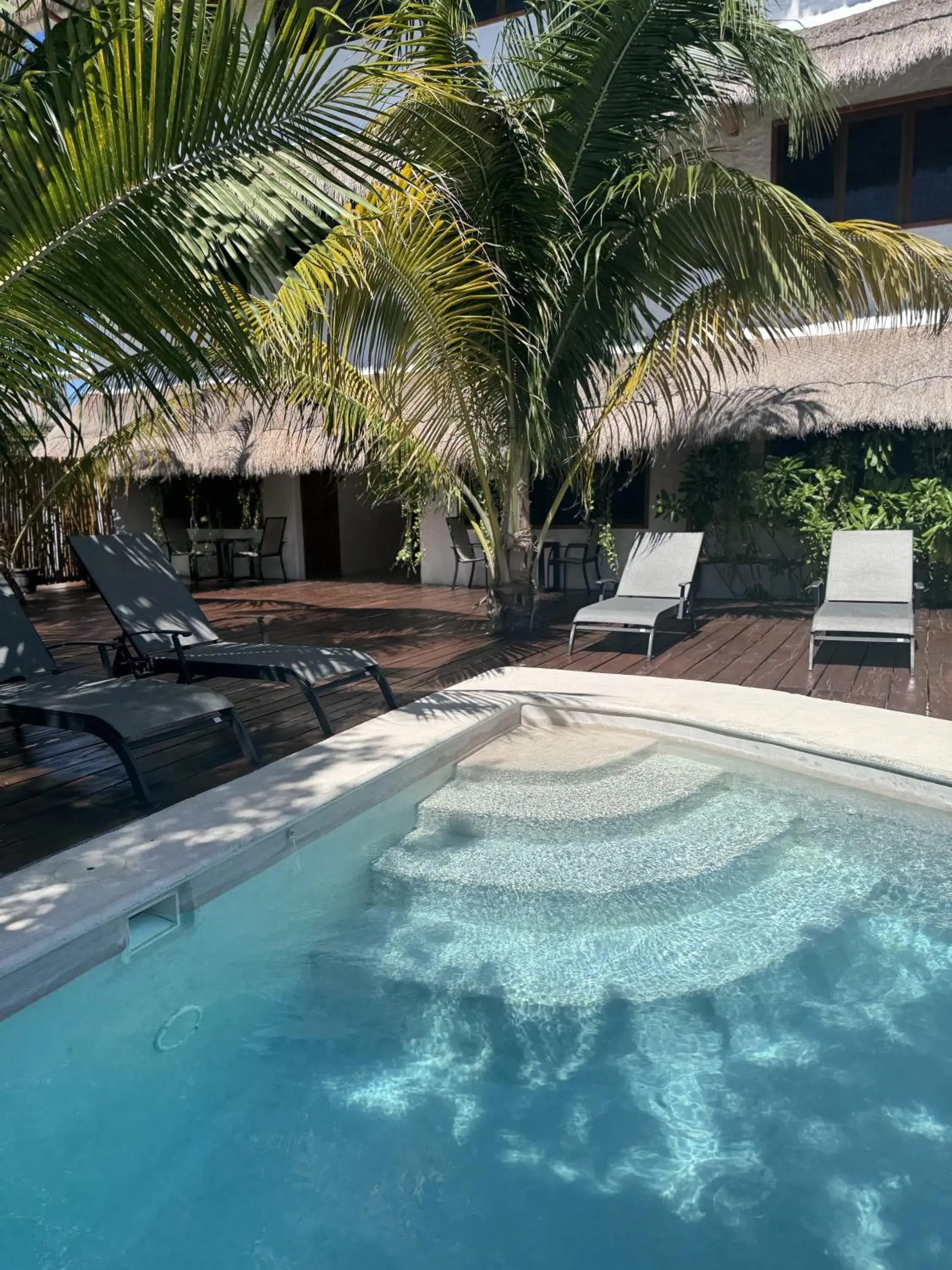 Pool view in Casa del Sol Holbox - Self Check In Pool view in Casa del Sol Holbox - Self Check In