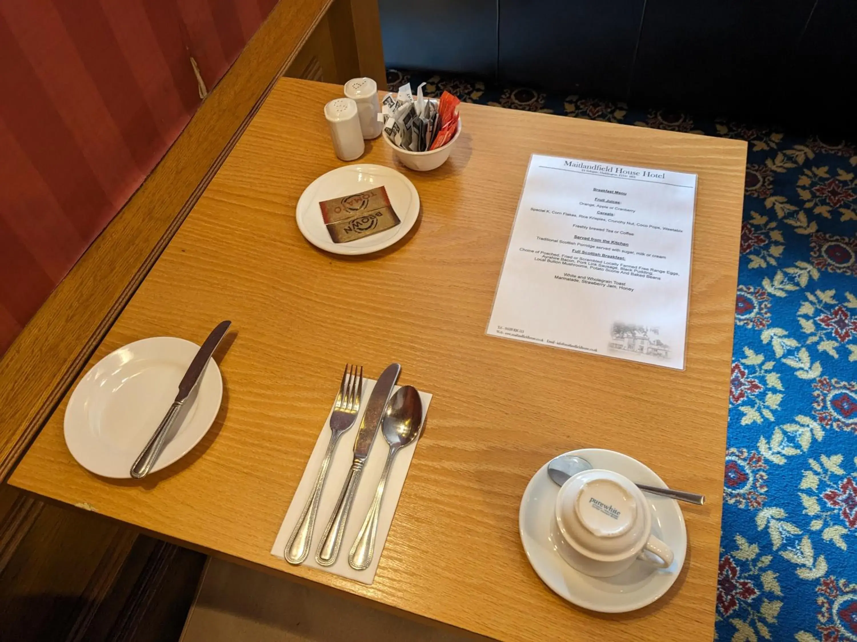 Breakfast in Maitlandfield House Hotel Breakfast in Maitlandfield House Hotel