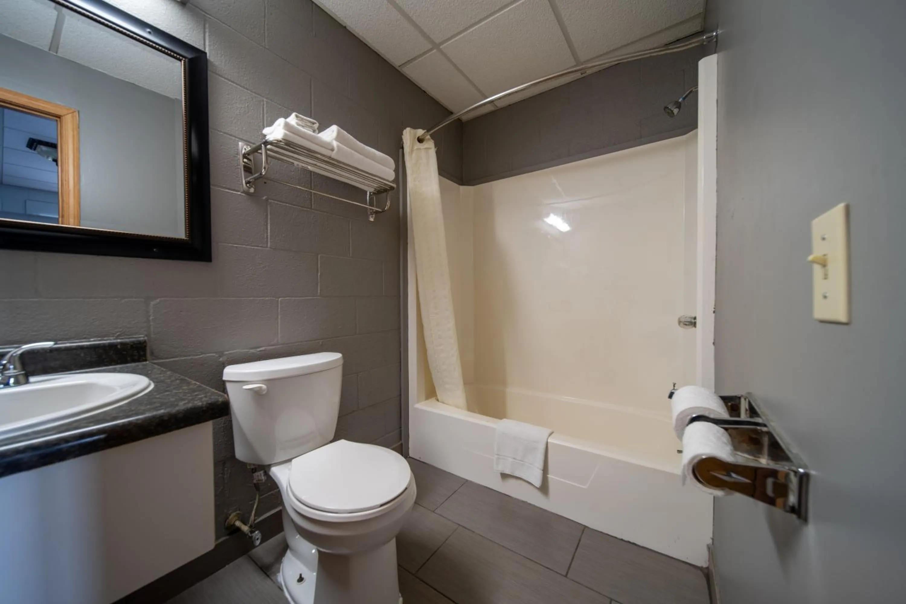 Bathroom in Sleep-ees Inn, Saginaw & Frankenmuth