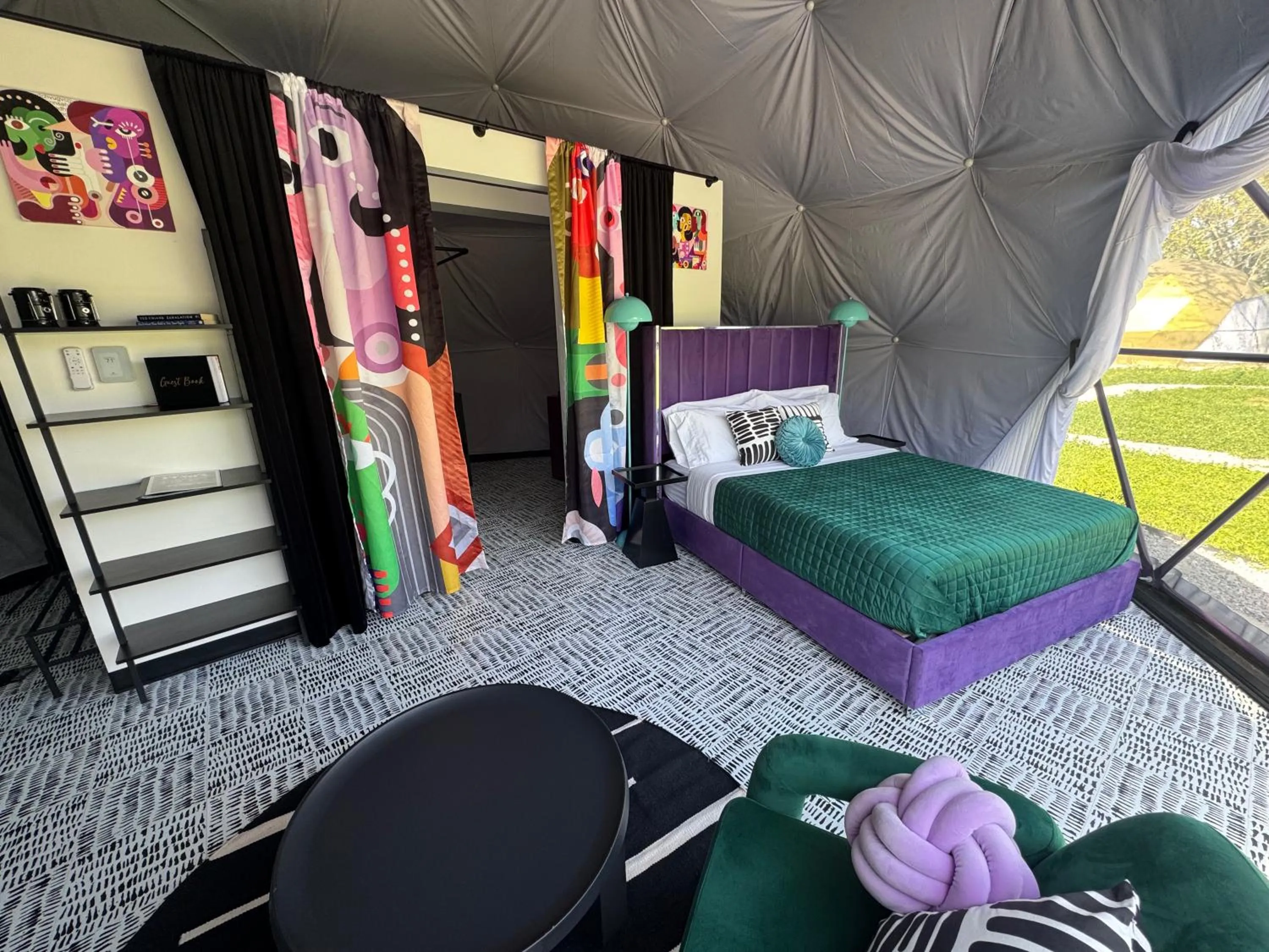 Bed in DayDreamer Domes