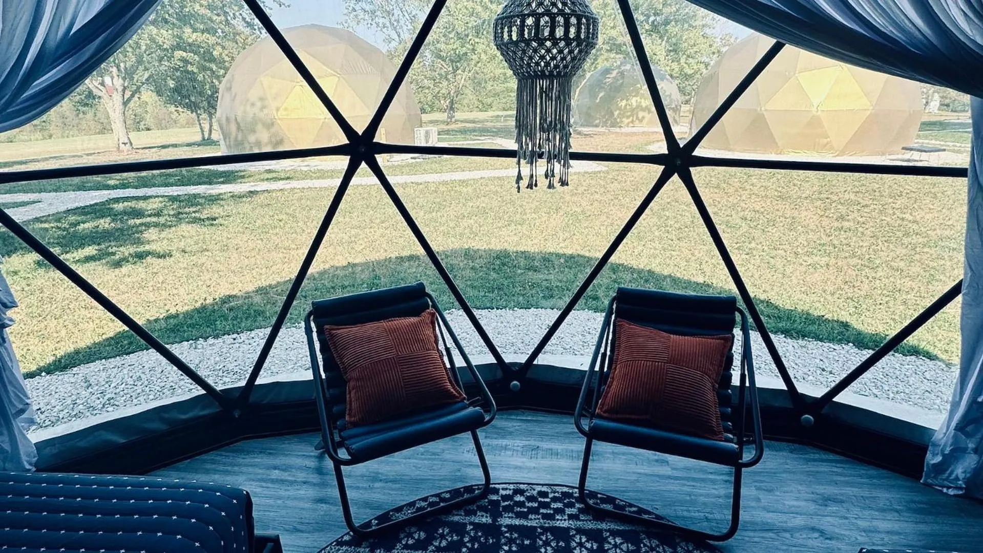 Living room in DayDreamer Domes