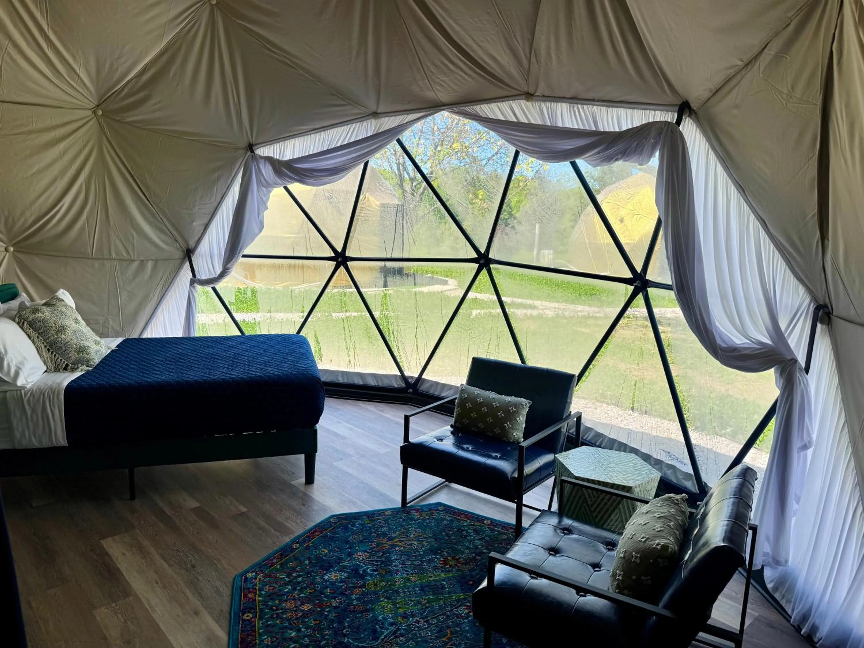 Photo of the whole room, Bed in DayDreamer Domes