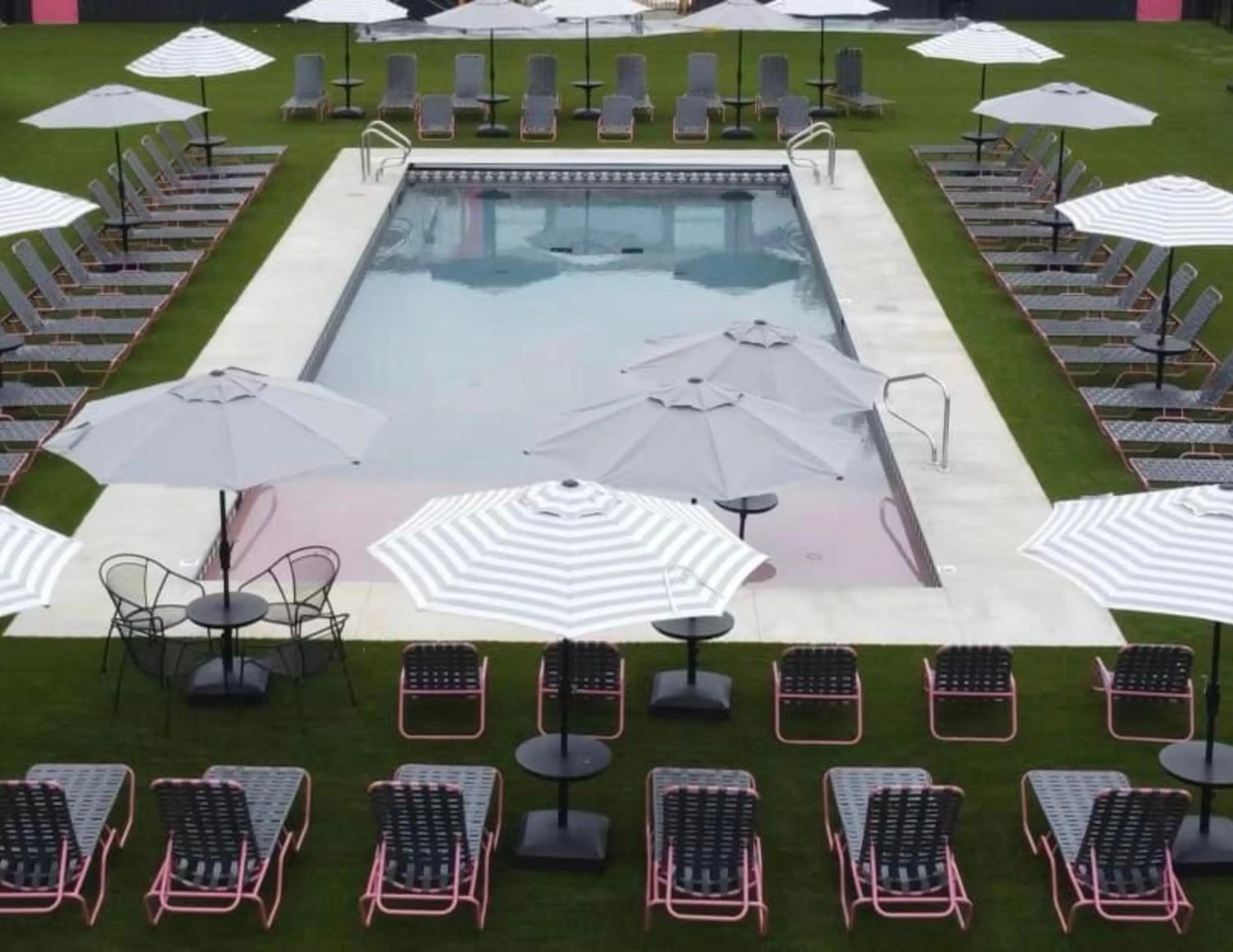 Pool view in DayDreamer Domes