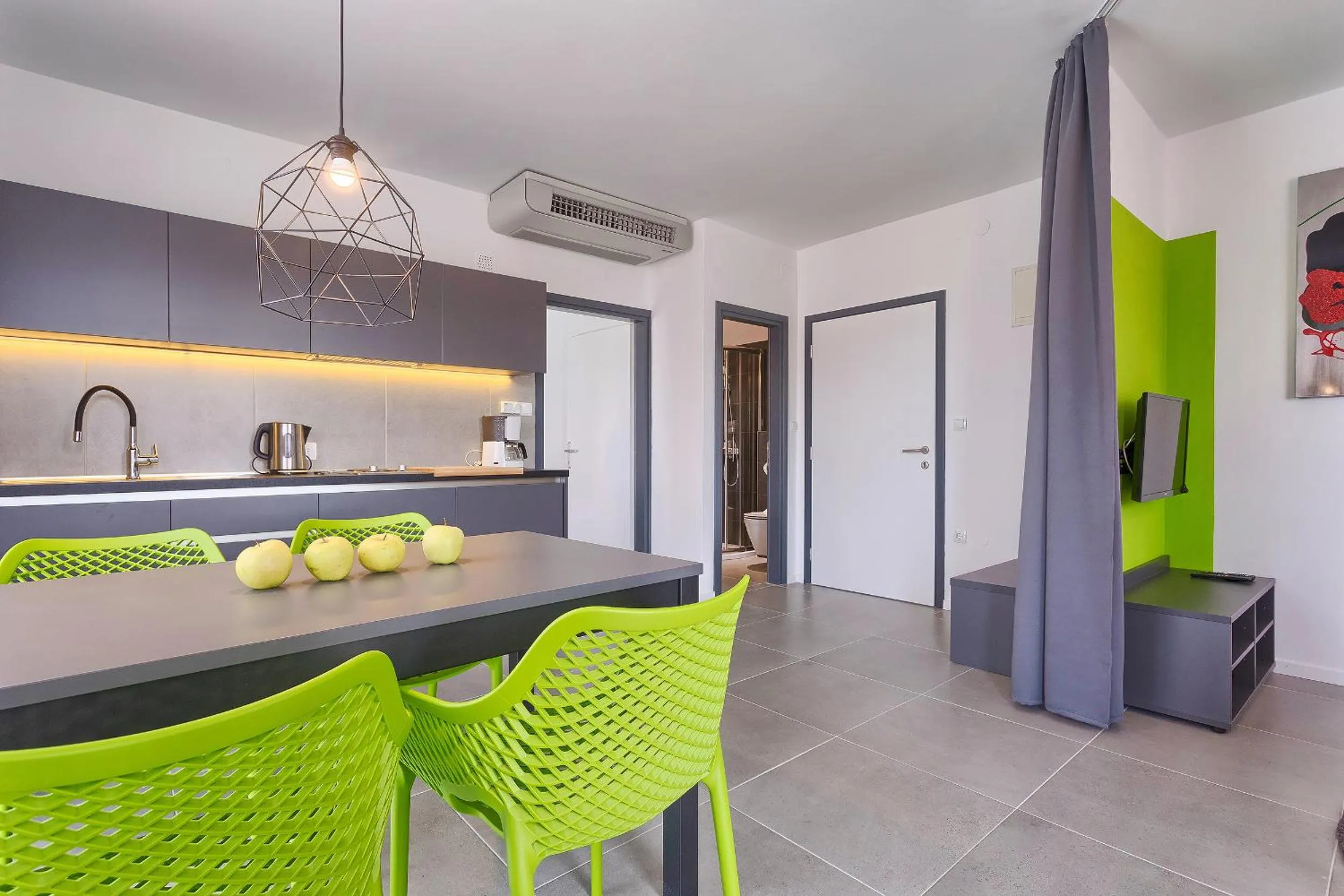 Kitchen or kitchenette in Astinian apartments Jadranka
