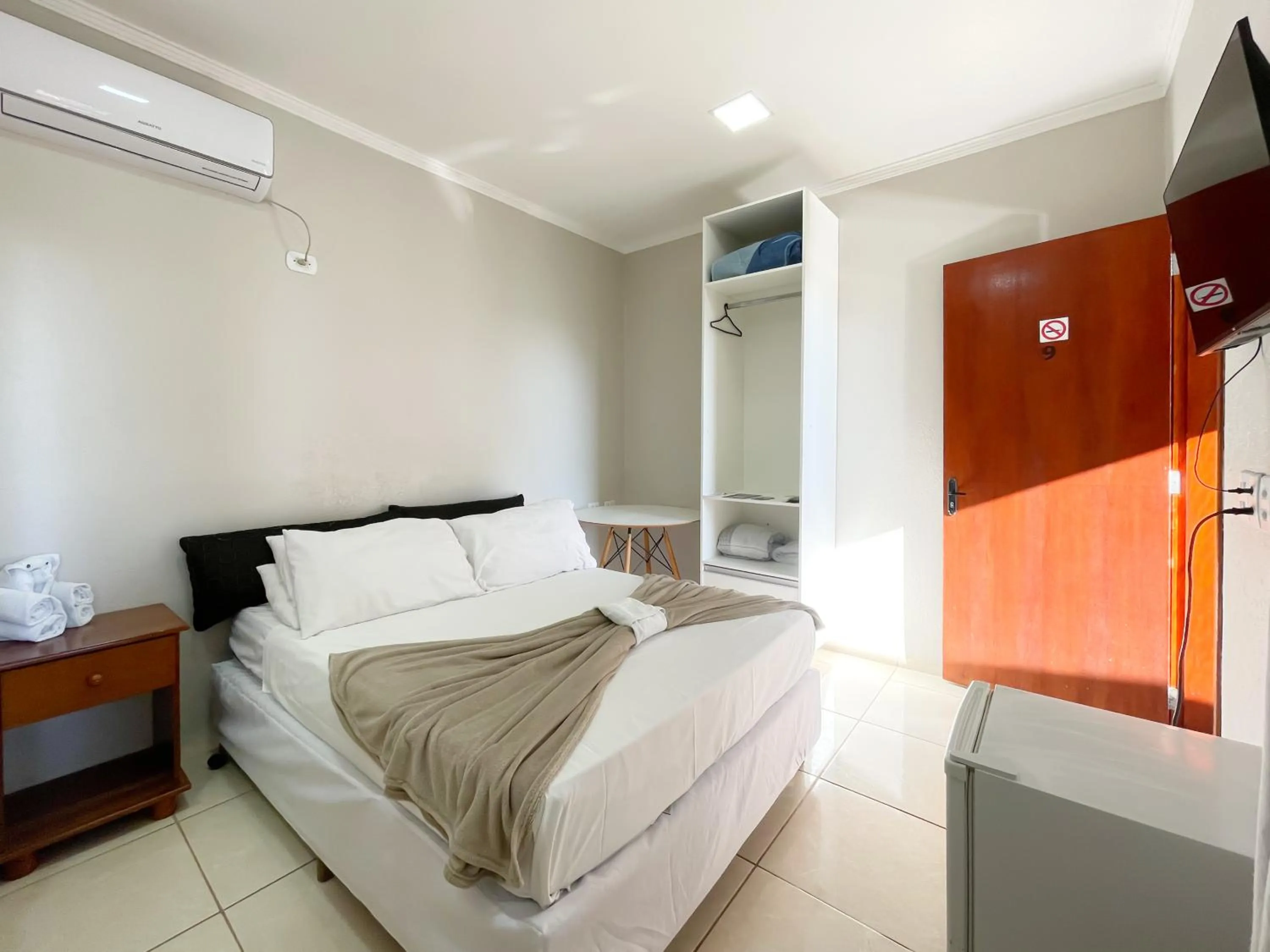 Bed in Pousada Papaya - Bonito