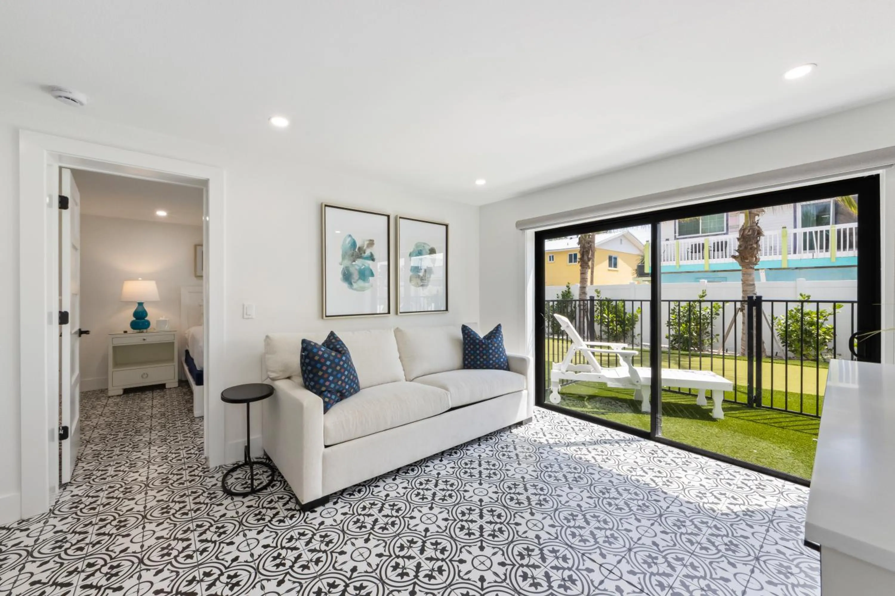 Living room in The Retreat at Anna Maria Island Inn