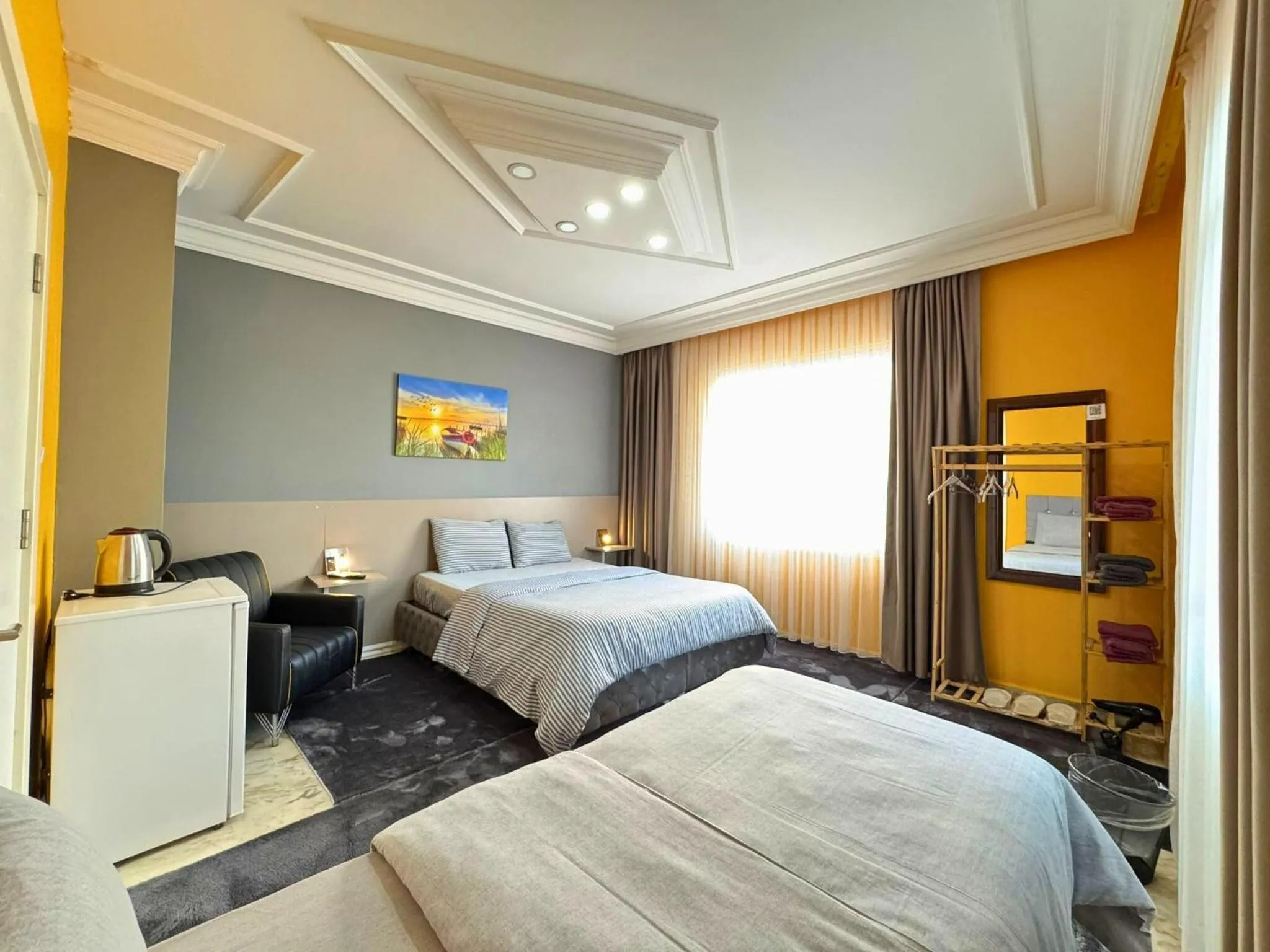 Bedroom, Bed in Grond Konaklama Mersin