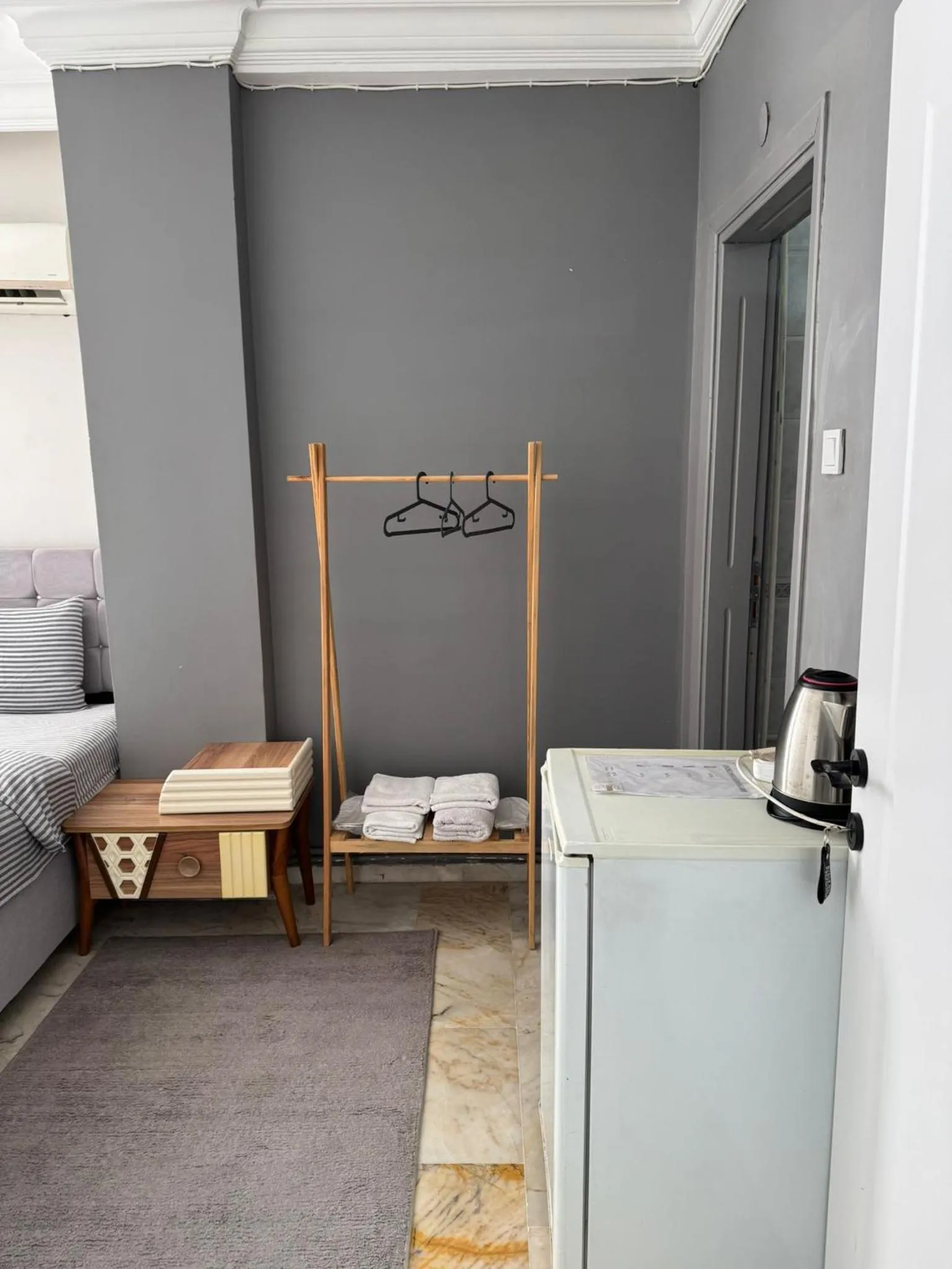 Bedroom, Bed in Grond Konaklama Mersin