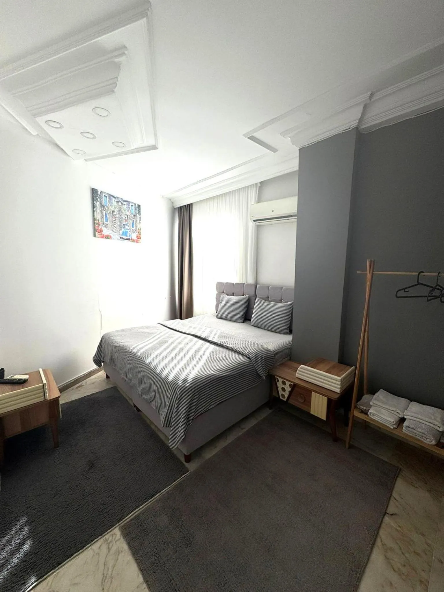 Bedroom, Bed in Grond Konaklama Mersin