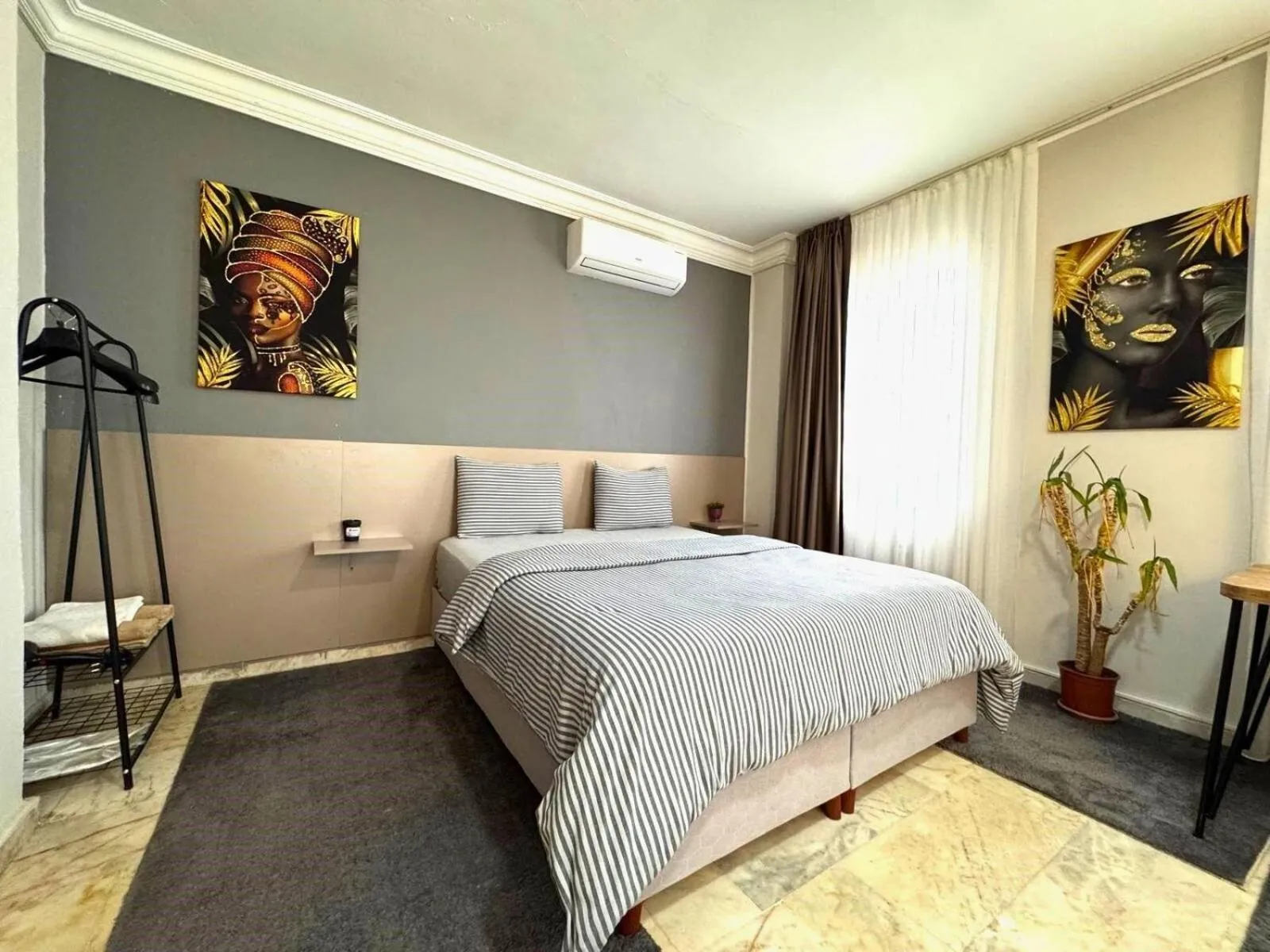 Bedroom, Bed in Grond Konaklama Mersin