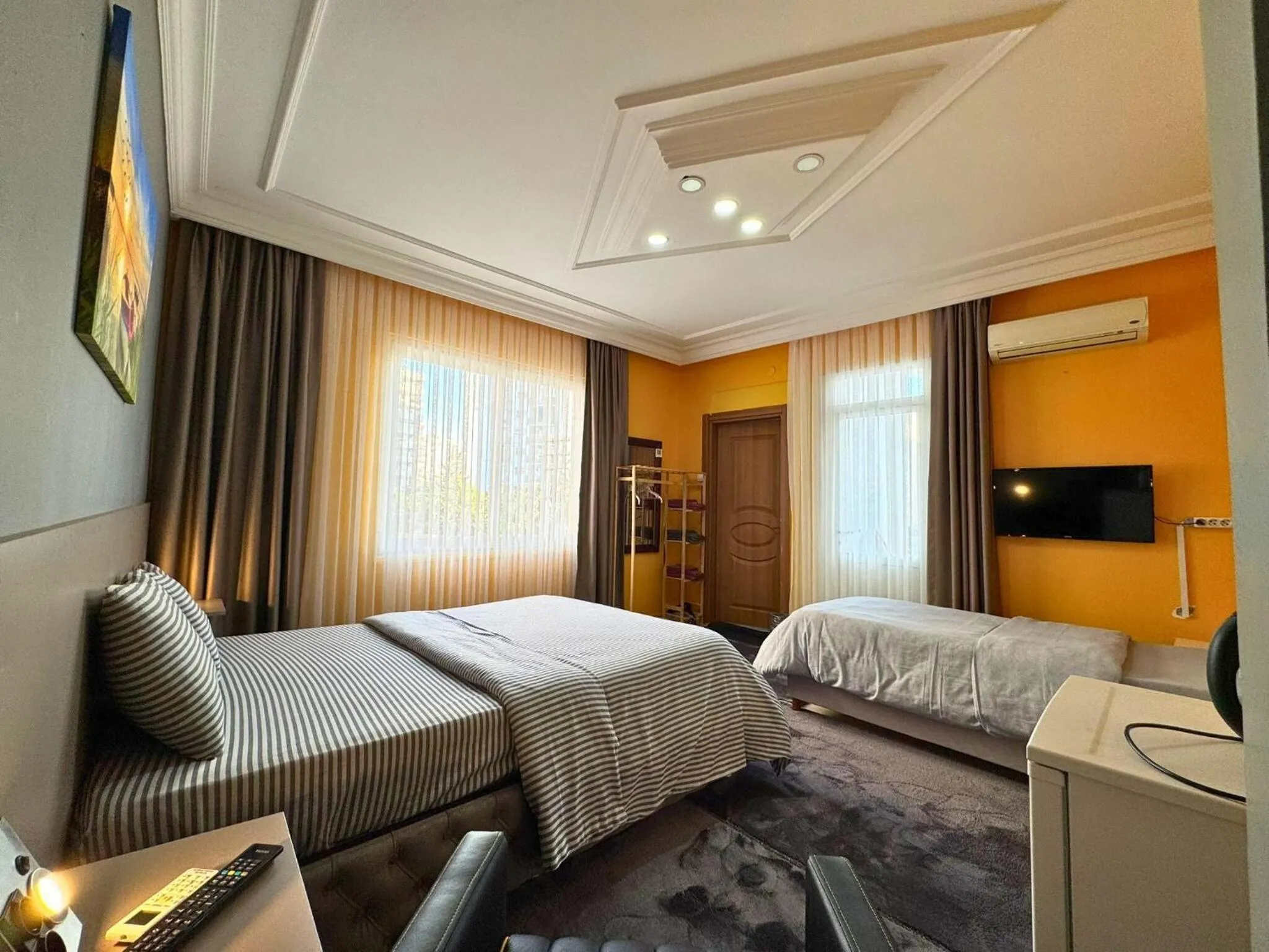 Bedroom, Bed in Grond Konaklama Mersin