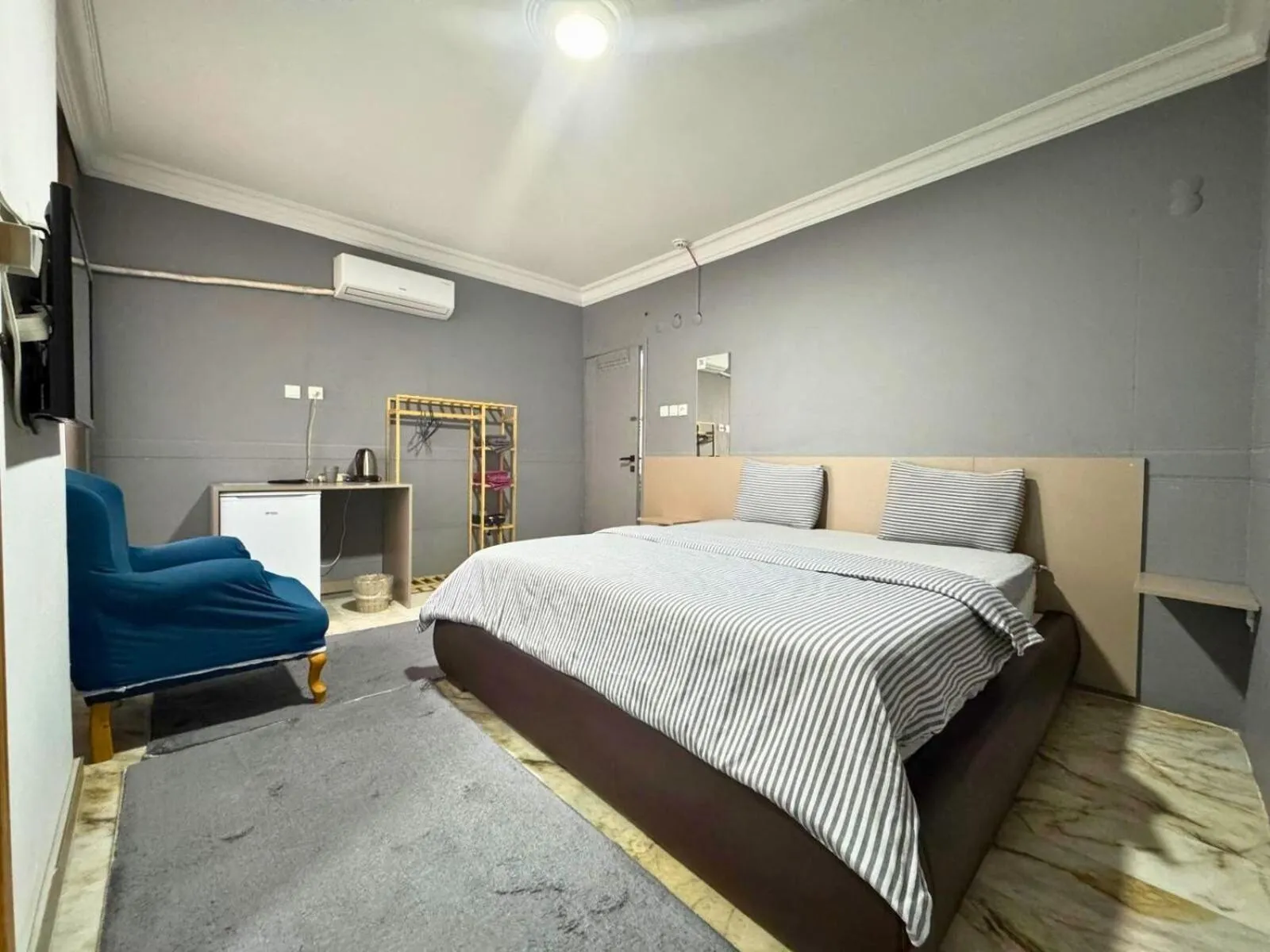 Bedroom, Bed in Grond Konaklama Mersin