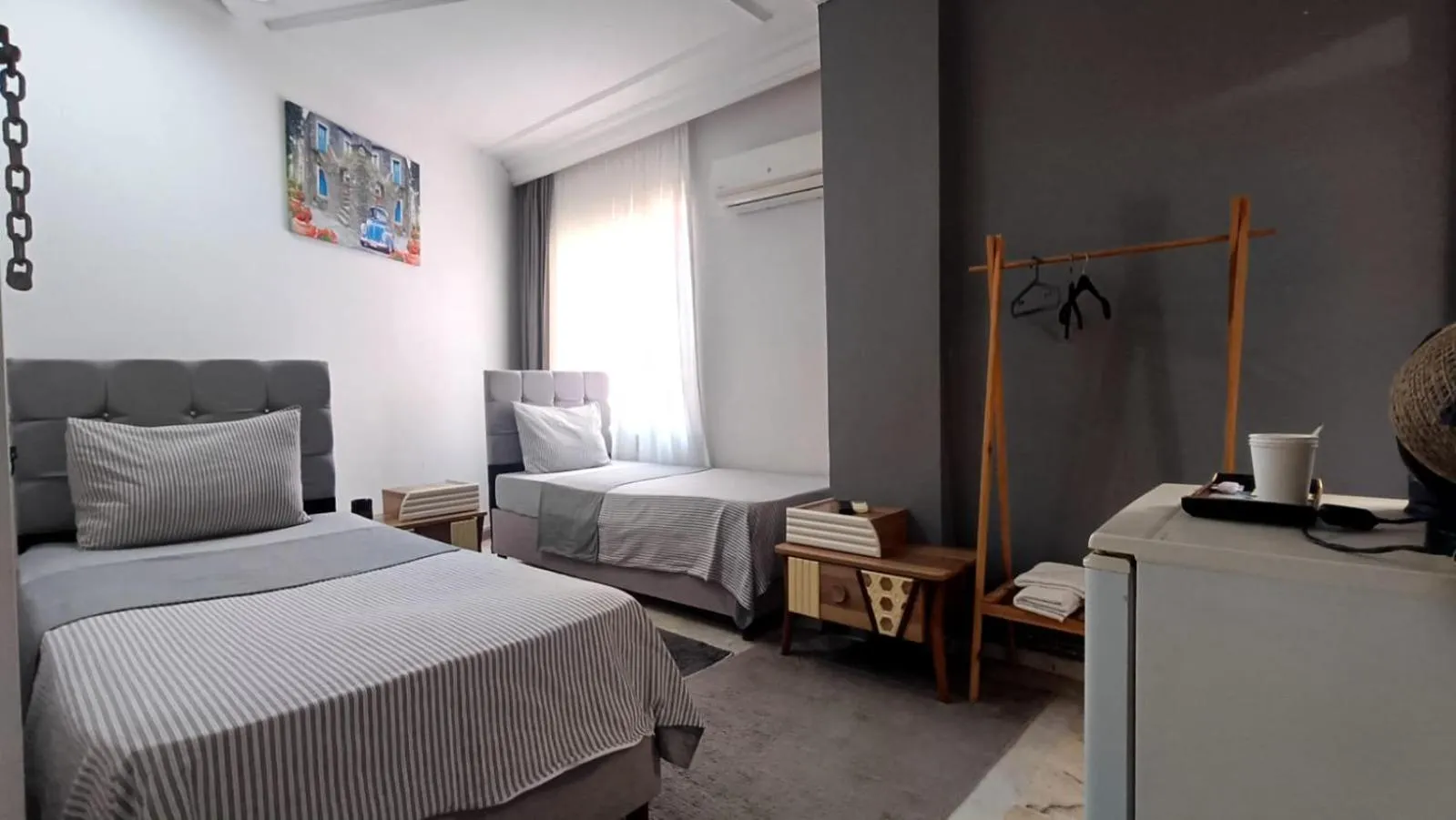 Bedroom, Bed in Grond Konaklama Mersin