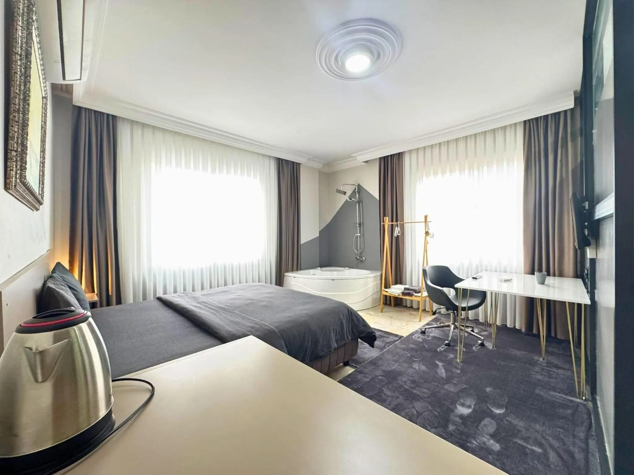 Bedroom, Bed in Grond Konaklama Mersin