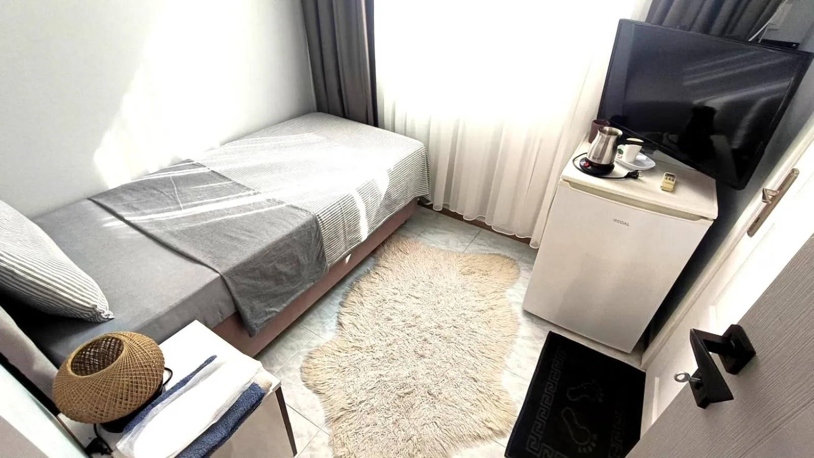 Bedroom, Bed in Grond Konaklama Mersin