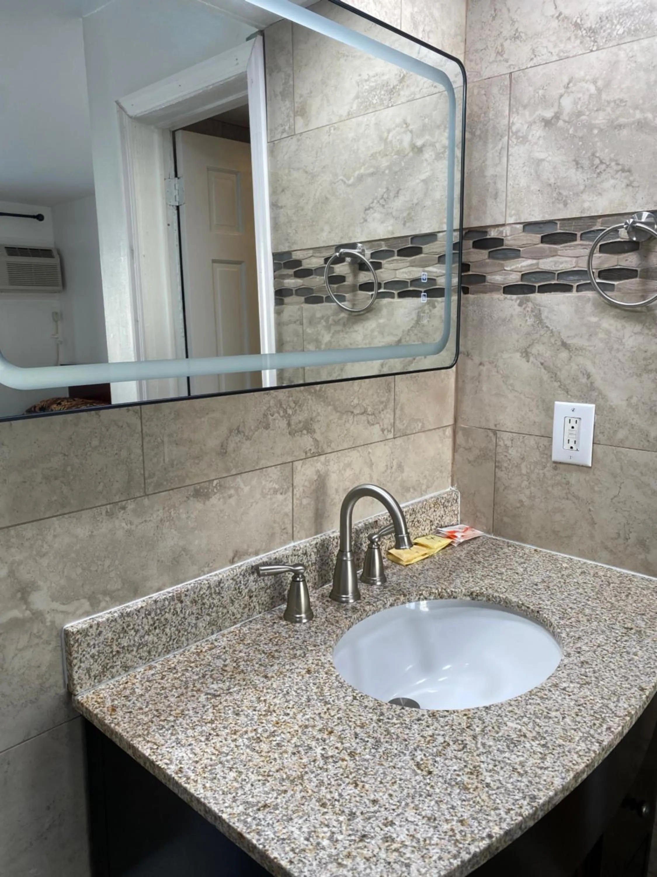 Bathroom in Dry Dock Motel