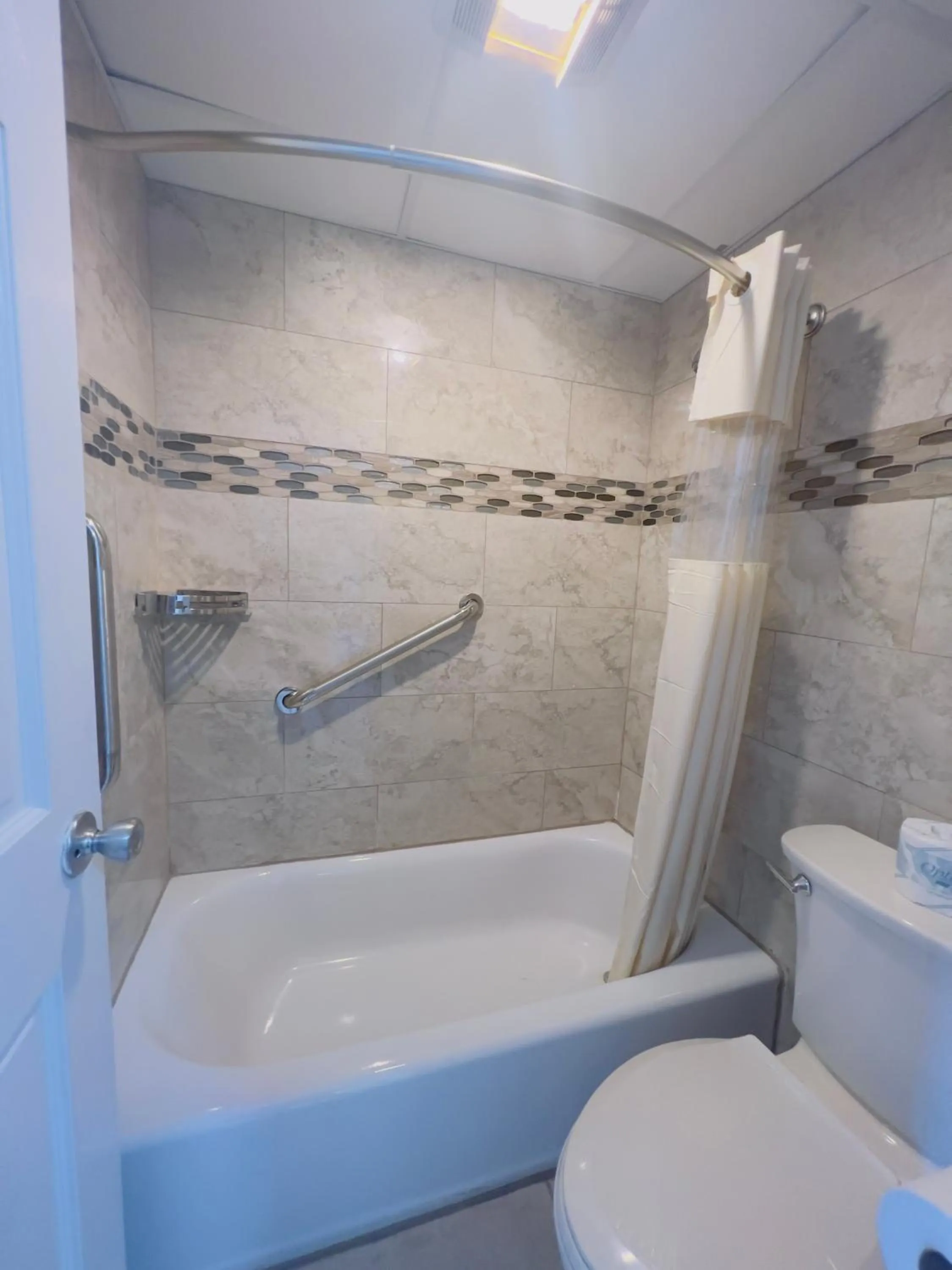 Shower in Dry Dock Motel