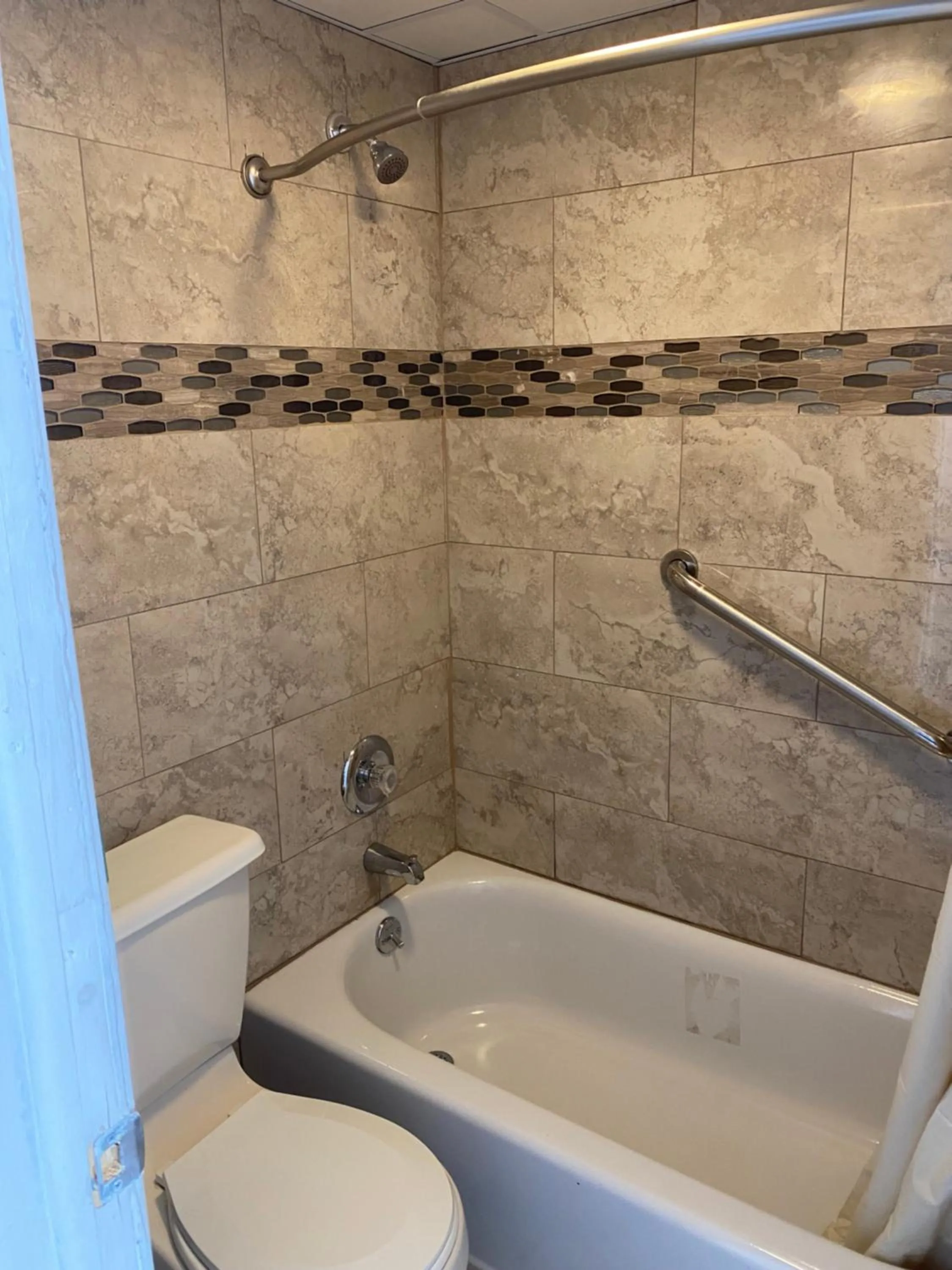 Shower in Dry Dock Motel