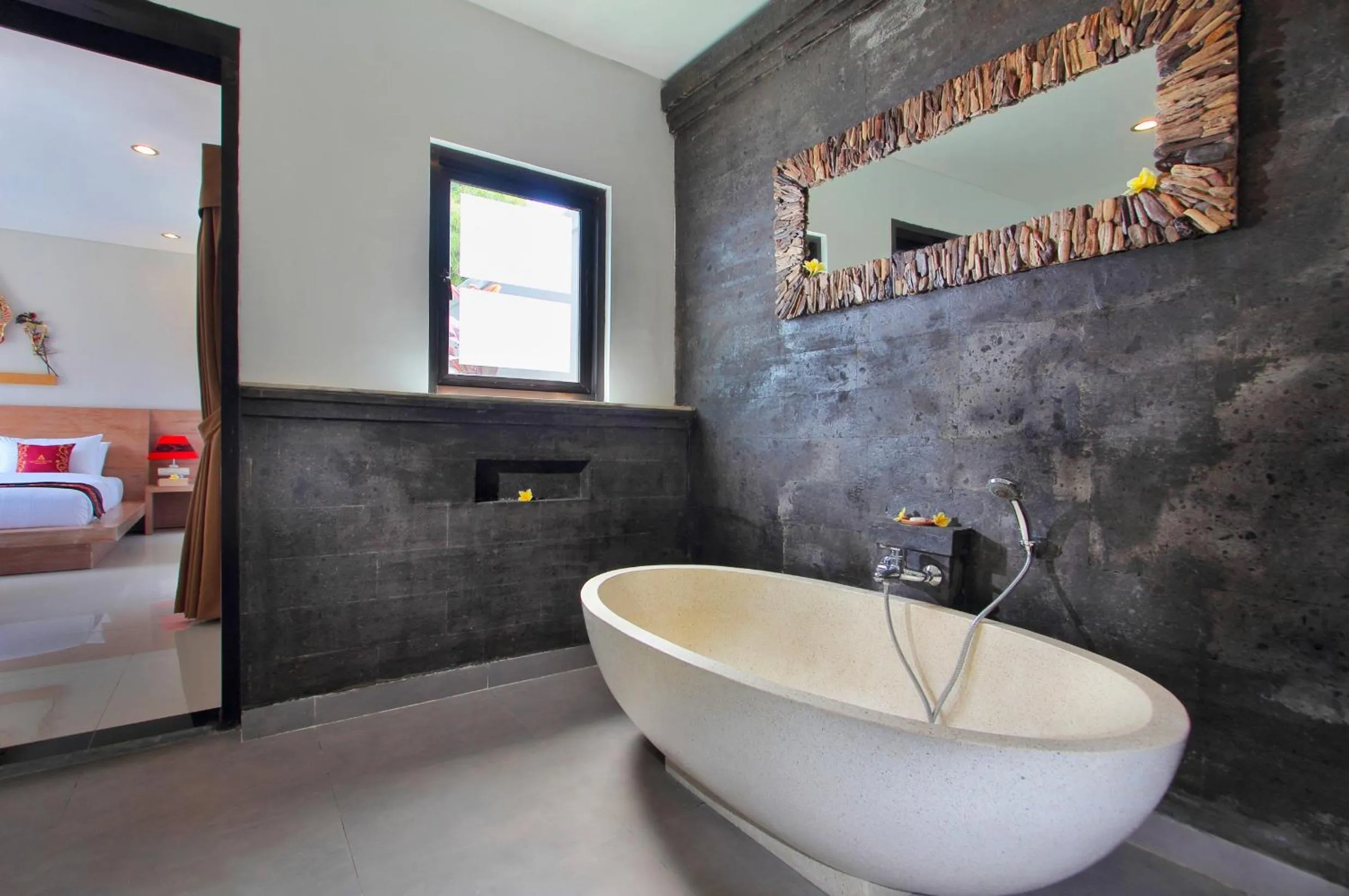 Shower, Bed in Agata Villas Seminyak