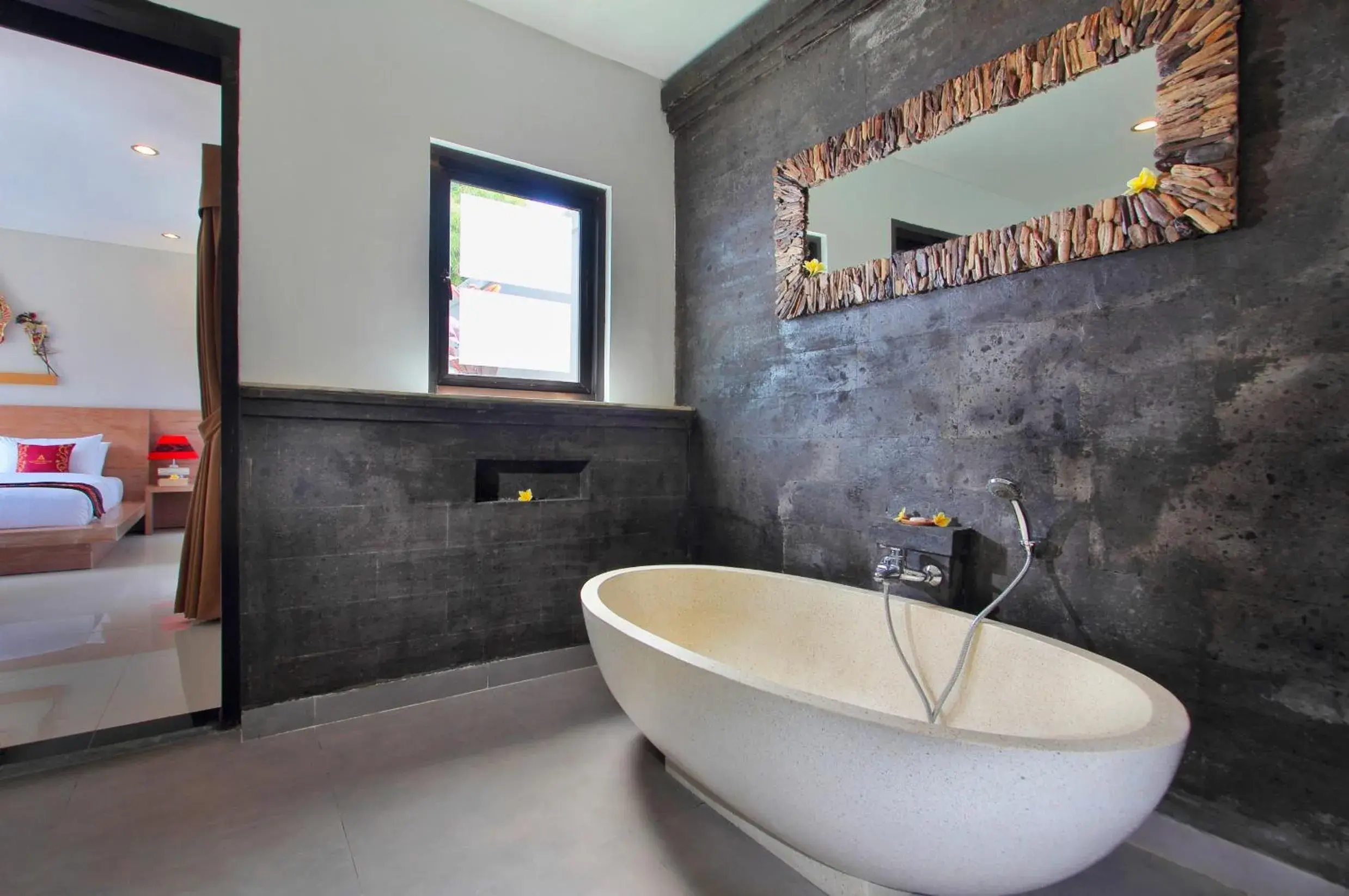 Shower, Bed in Agata Villas Seminyak Shower, Bed in Agata Villas Seminyak