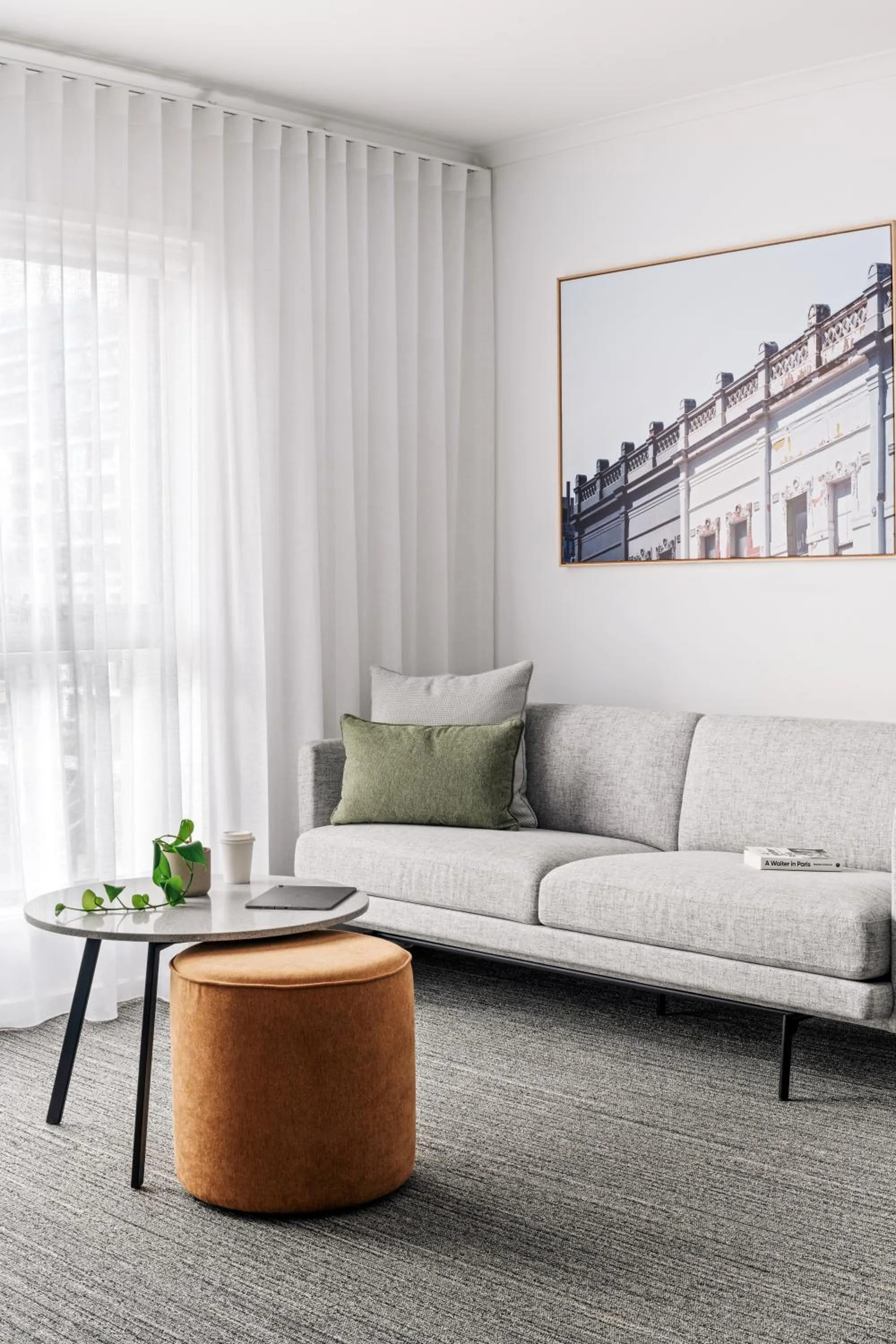 Living room in Quest Moonee Valley