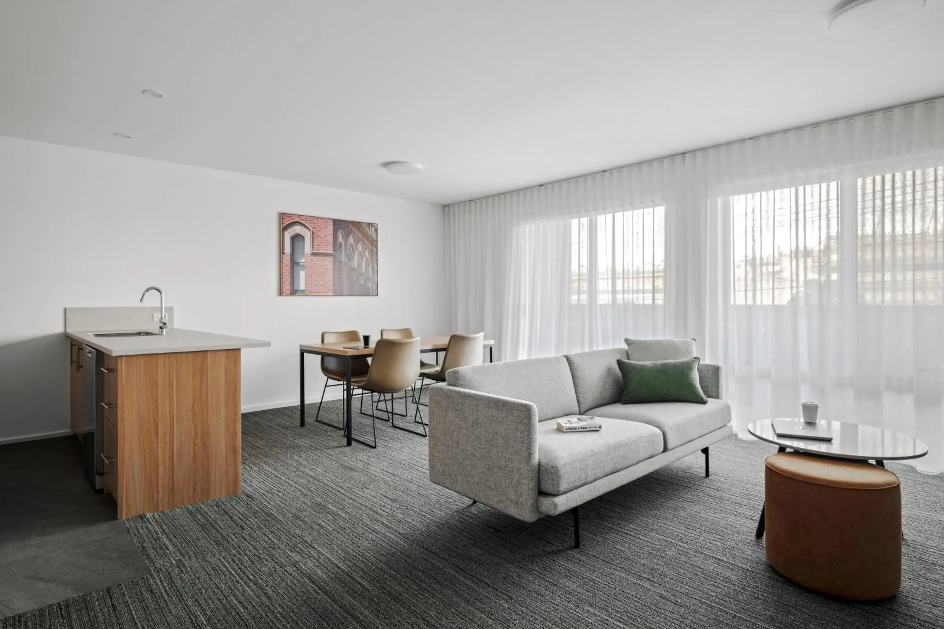 Living room in Quest Moonee Valley Living room in Quest Moonee Valley