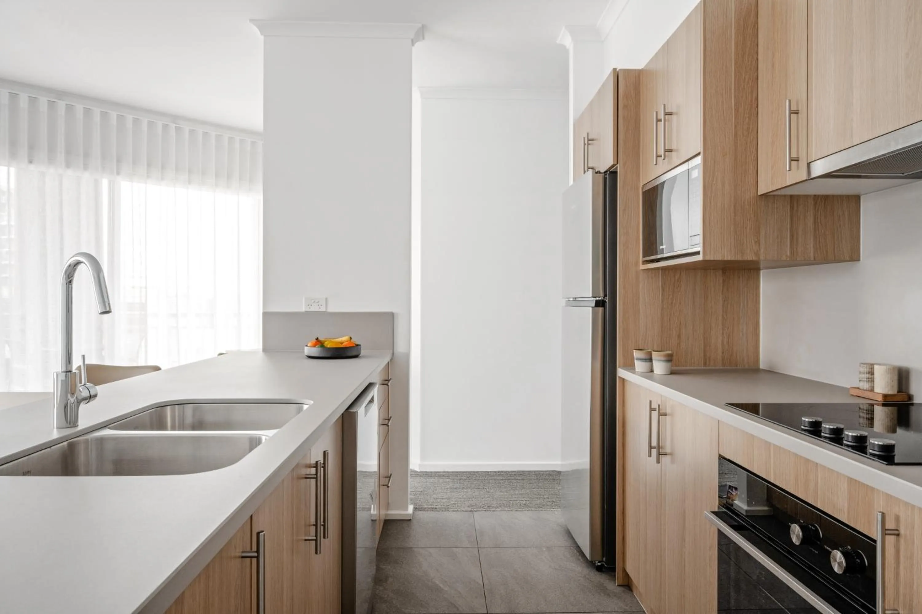 kitchen in Quest Moonee Valley