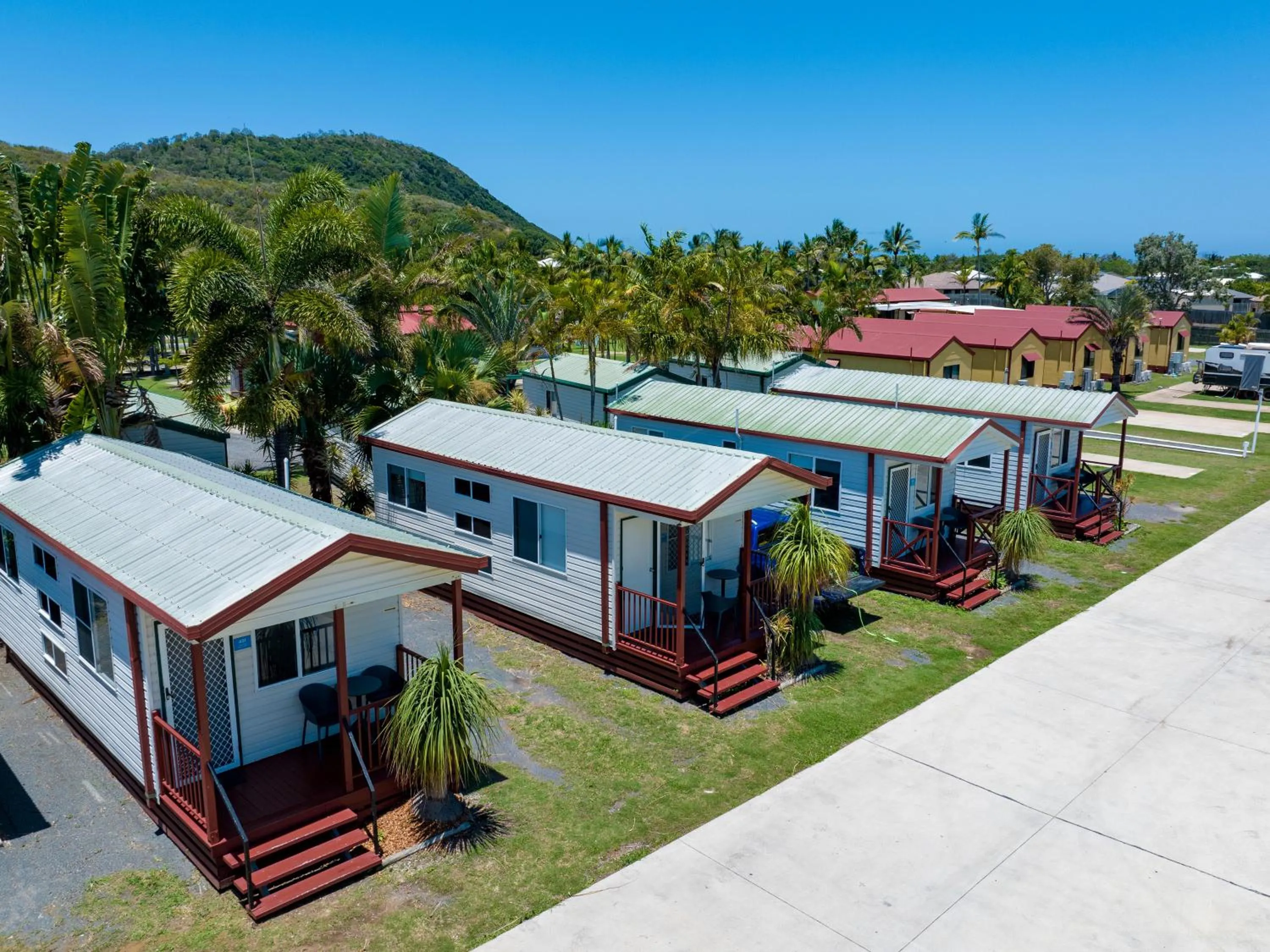 Bird's eye view in NRMA Capricorn Yeppoon Holiday Park