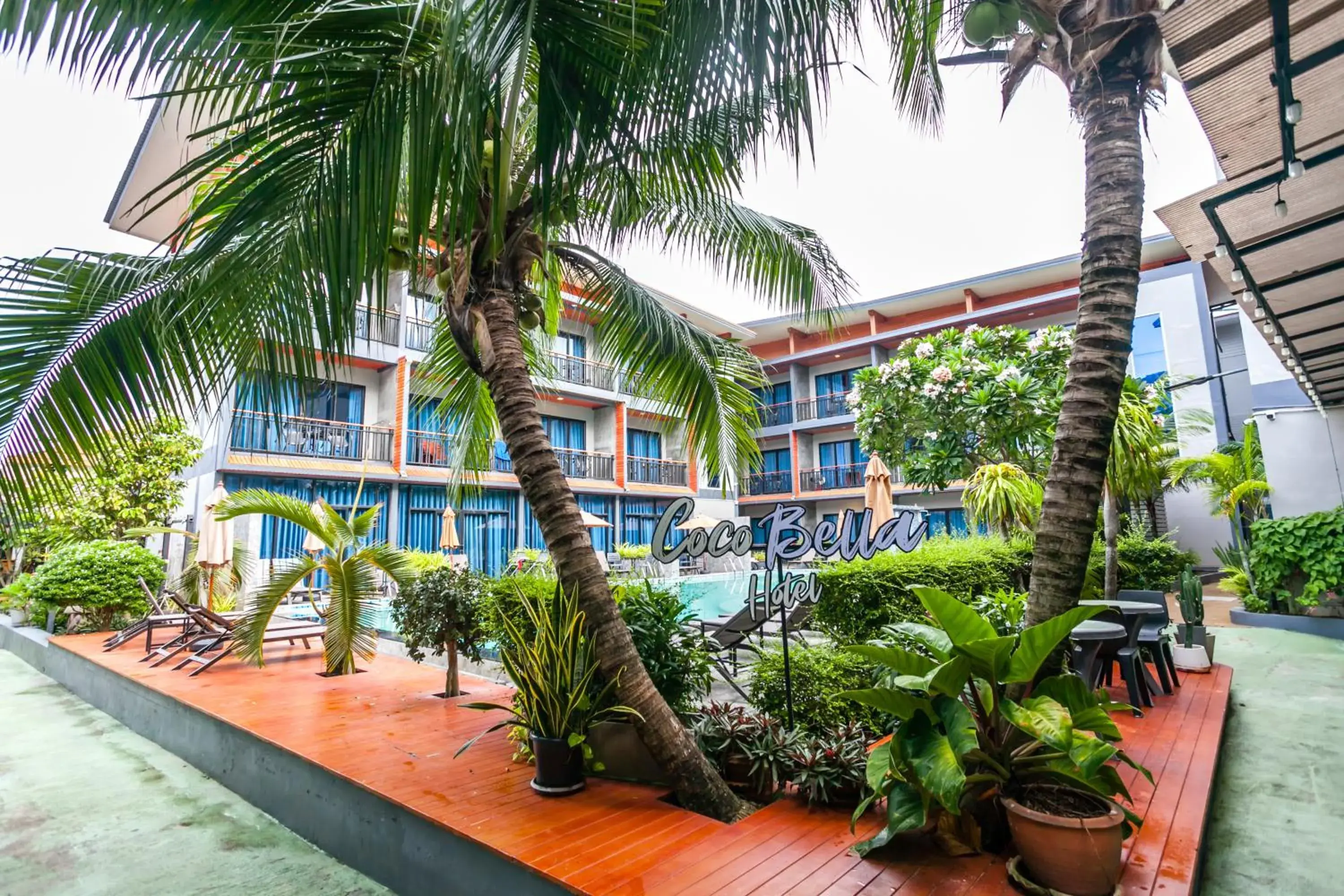 Pool view in Coco Bella Hotel Pool view in Coco Bella Hotel